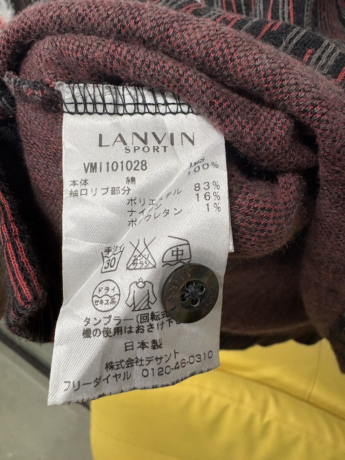 Lanvin Vintage Lanvin Paris Sport Long Sleeve Cotton Polo Size US M / EU 48-50 / 2 - 13 Thumbnail