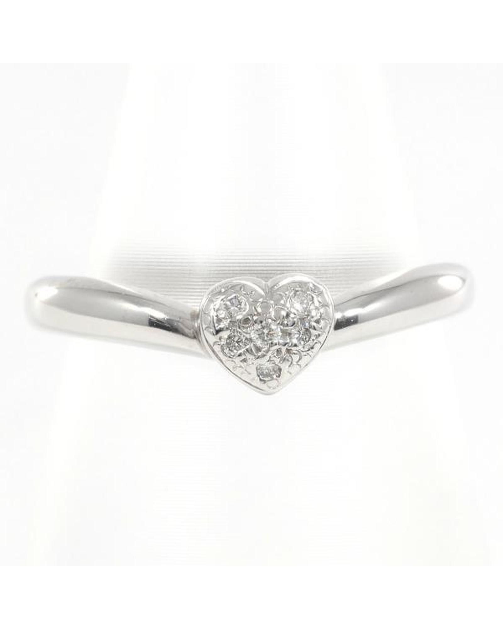 image of Diamond Heart Ring in Silver, Women's
