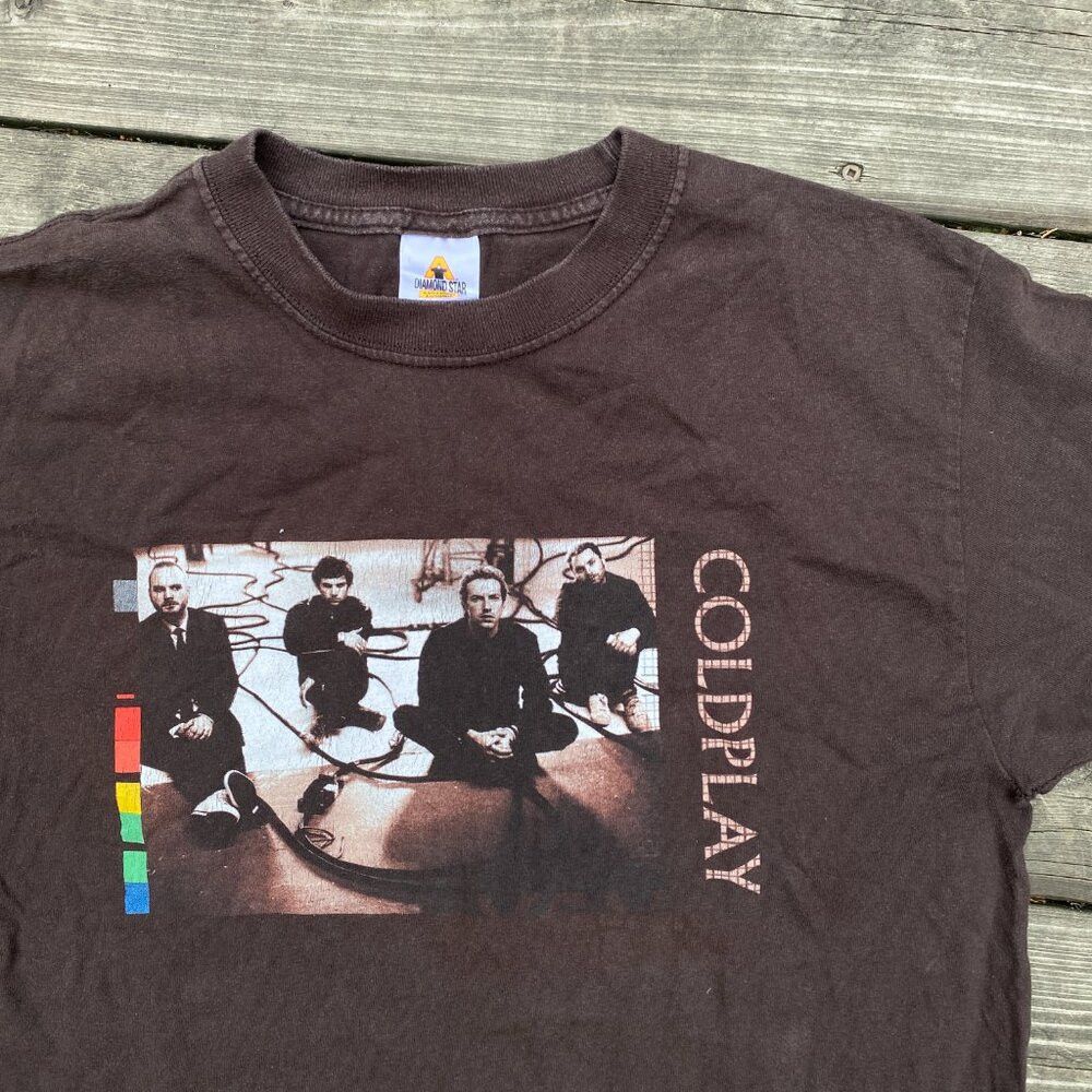 Vintage Vintage ColdPlay Band T Shirt Medium Diamond Star Tag Size US M / EU 48-50 / 2 - 1 Thumbnail