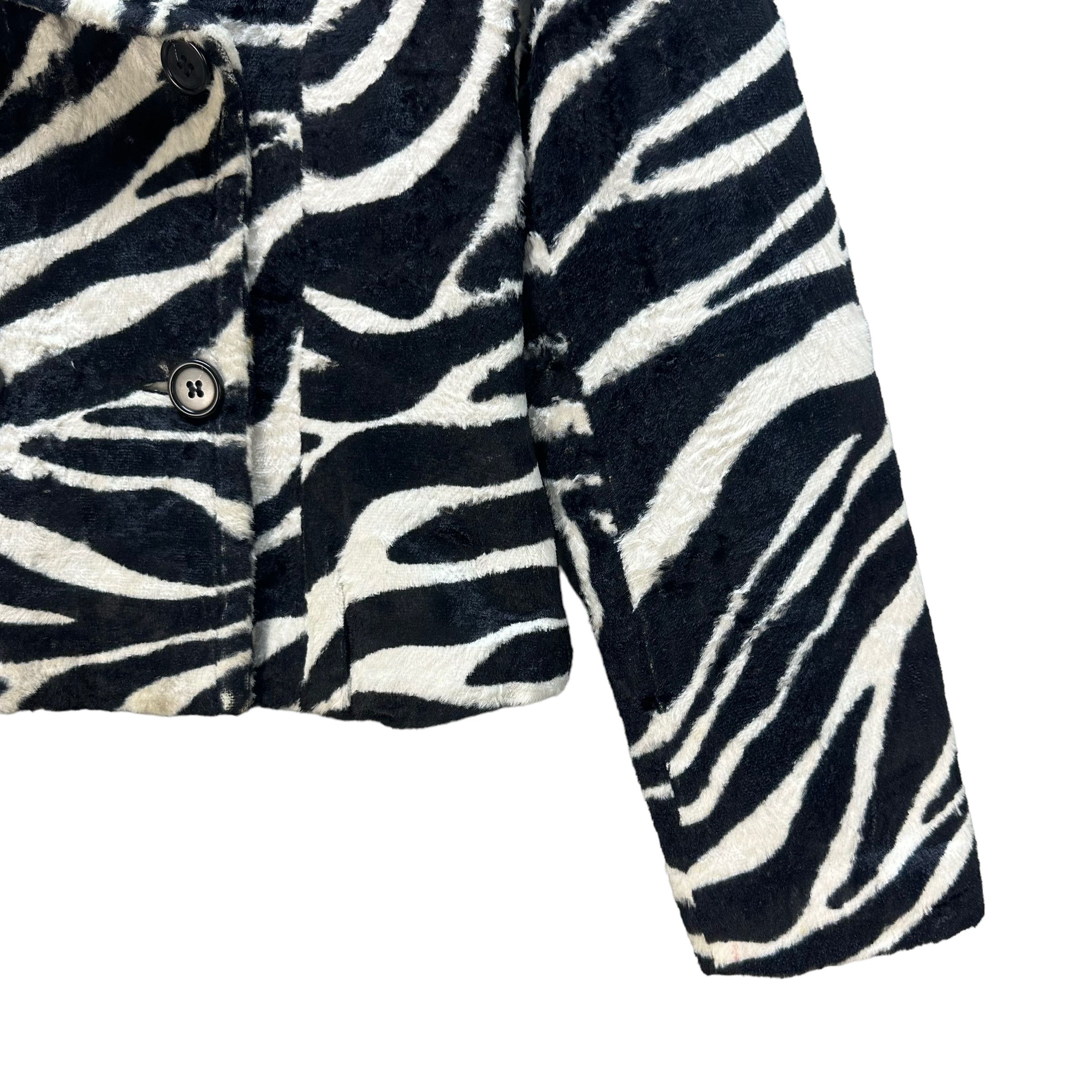 Japanese Brand RA DIEUX DIEUSE ZEBRA CROP JACKET #8470-010 Size S / US 4 / IT 40 - 5 Thumbnail
