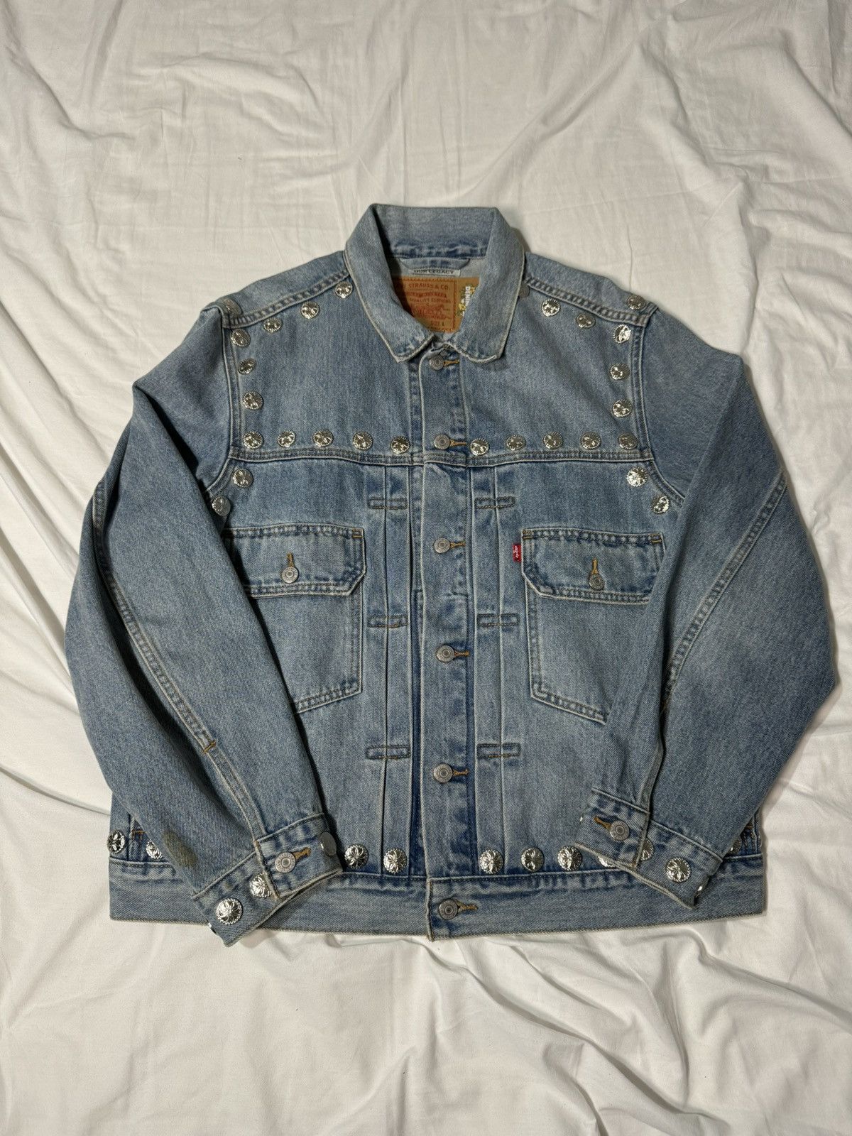image of 2Pac X Denim Tears X Our Legacy Type-2 Denim Jacket in Indigo, Men's (Size Large)