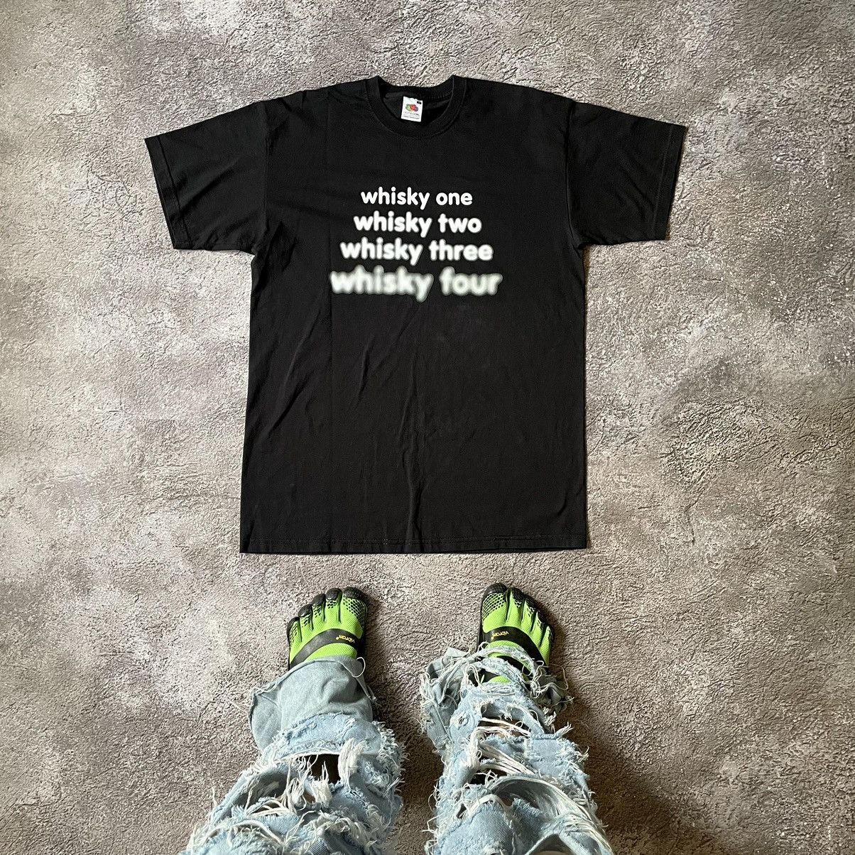 Vintage Vintage Y2K Whisky Graphic Tee Black Single Stitch Punk M Size US M / EU 48-50 / 2 - 1 Thumbnail