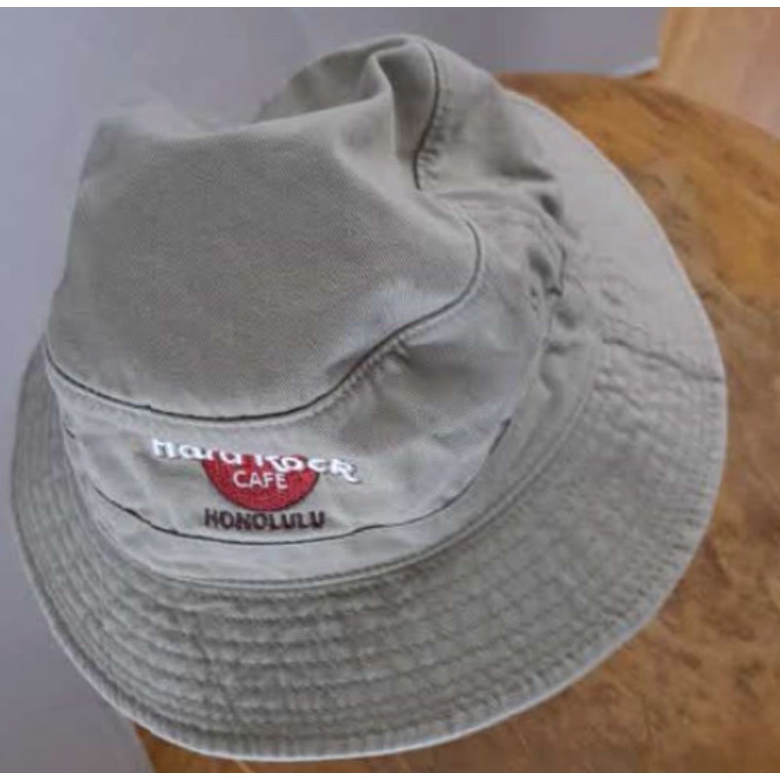 Hard Rock Cafe VINTAGE Hard Rock Cafe Boonie Hat Unisex Adults XL Brown Cotton Embroidered Safari Hawaii Hawaii Size ONE SIZE - 3 Thumbnail