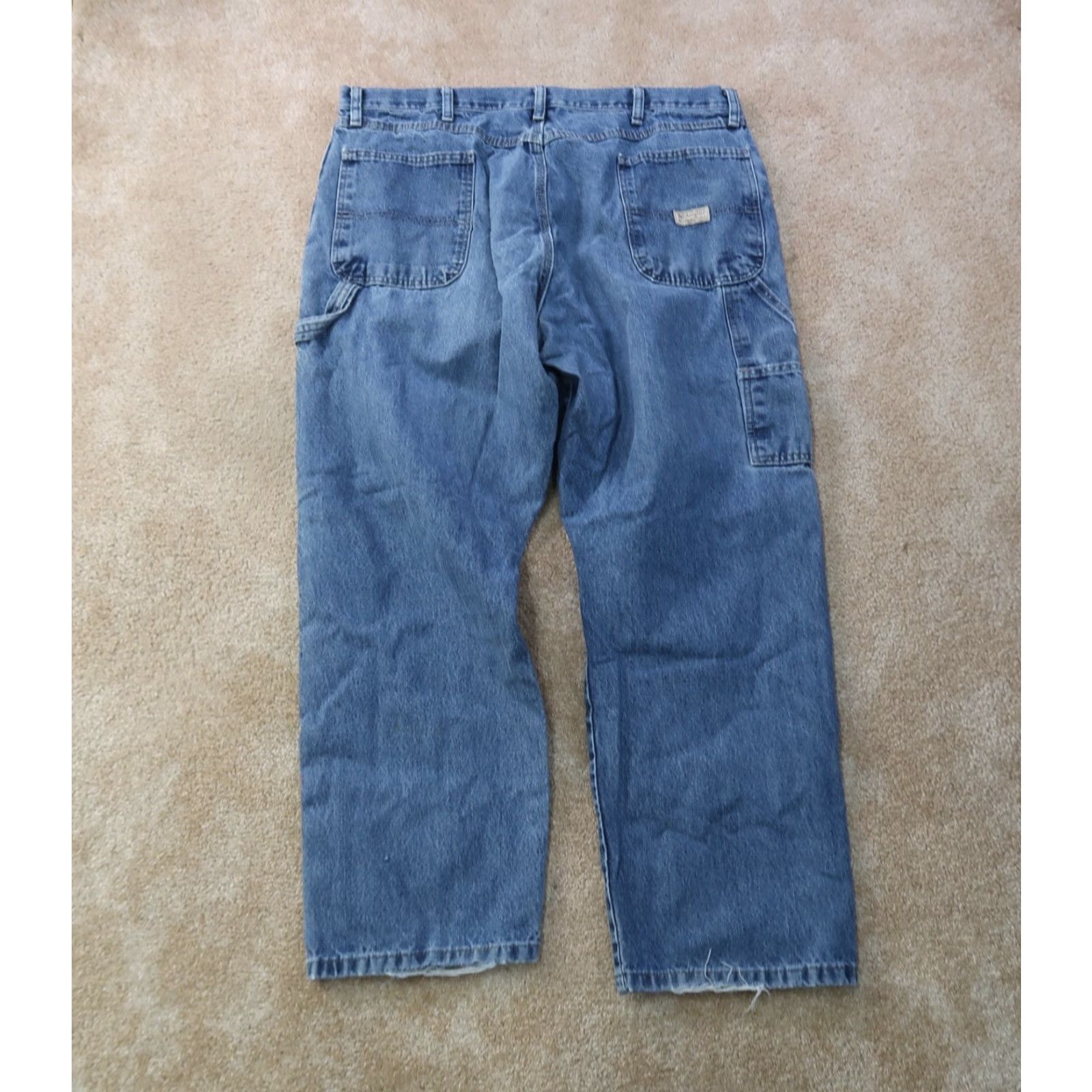 Wrangler Wrangler Carpenter Jeans Men's 40x30 Distressed Denim Work Pants Size US 40 / EU 56 - 5 Thumbnail