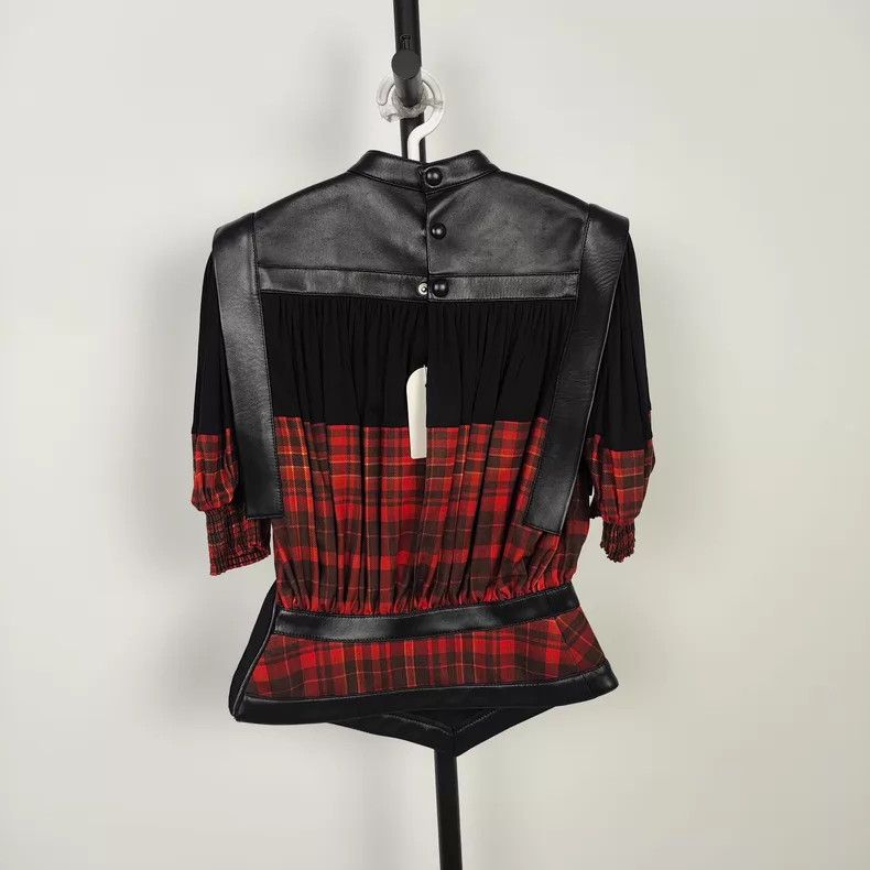 Louis Vuitton Louis Vuitton Show style sheepskin patchwork silk short sl Size XXS / US 00 / IT 34 - 2 Thumbnail