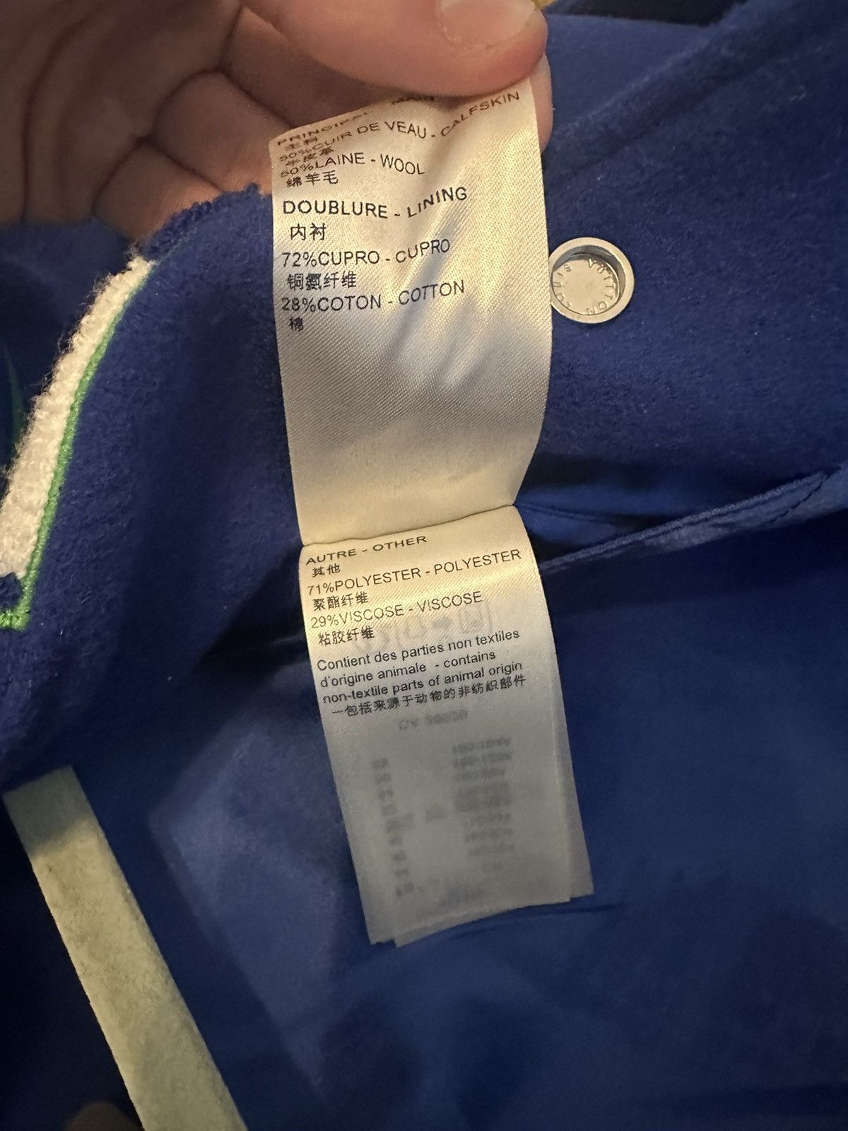 Louis Vuitton Louis Vuitton Varsity Jacket Blue Green 54 Size US L / EU 52-54 / 3 - 6 Thumbnail