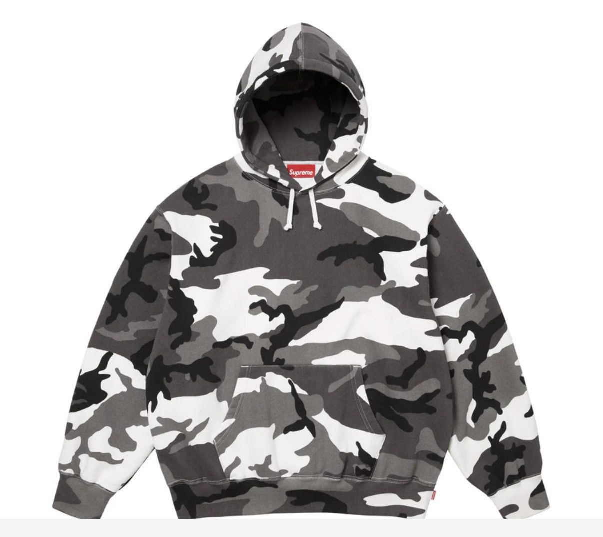 Supreme MEDIUM Supreme Snow Camo Satin Applique Hooded Sweatshirt Size US M / EU 48-50 / 2 - 3 Thumbnail