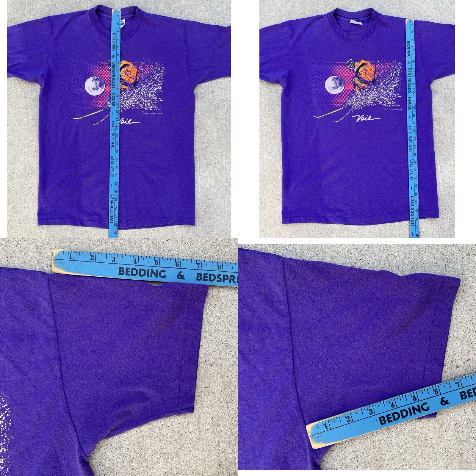 Vintage VINTAGE Vail T Shirt M Mirski Neon Ski Snow Skier Graphics c 1990 Size L Mens Shirt Size US L / EU 52-54 / 3 - 11 Thumbnail