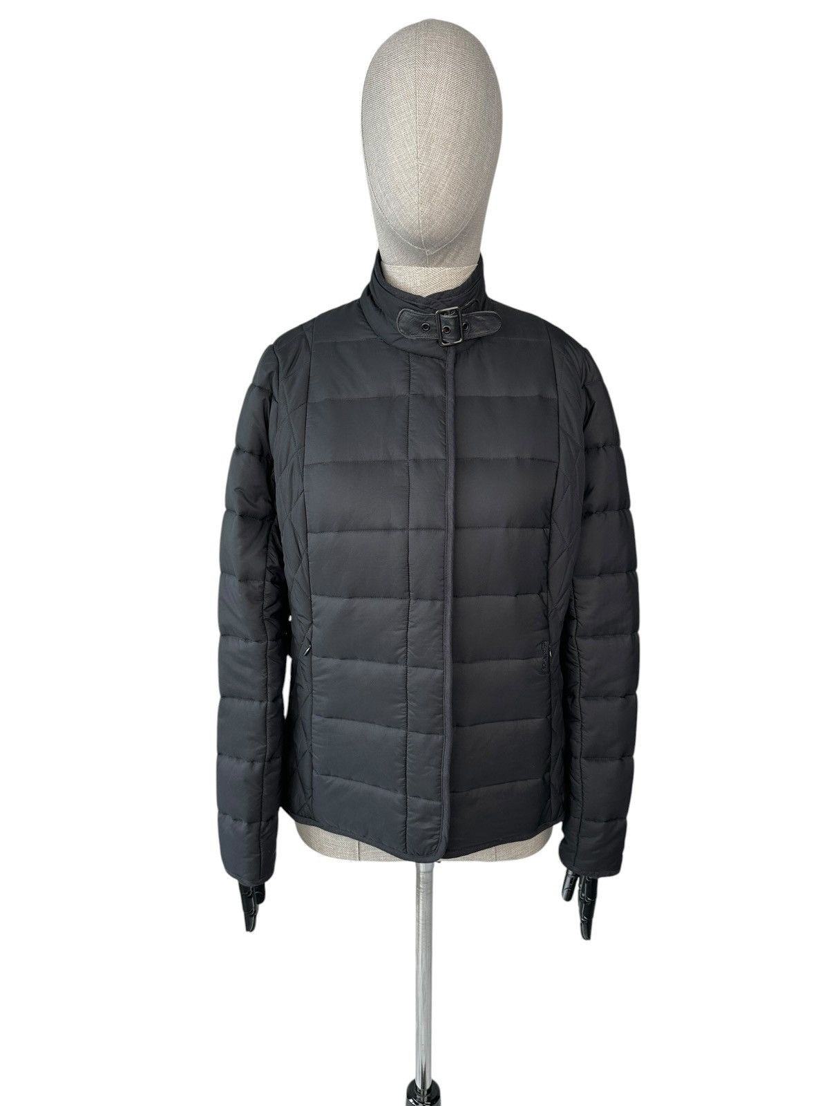 Barbour BARBOUR Straition Quilted Black Women’s Jacket Winter Tartan Size L / US 10 / IT 46 - 1 Thumbnail