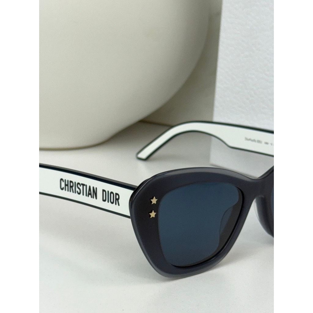 Dior NEW Dior Pacific B3U Logo Sunglasses Cat Eye Navy Blue Size ONE SIZE - 5 Thumbnail