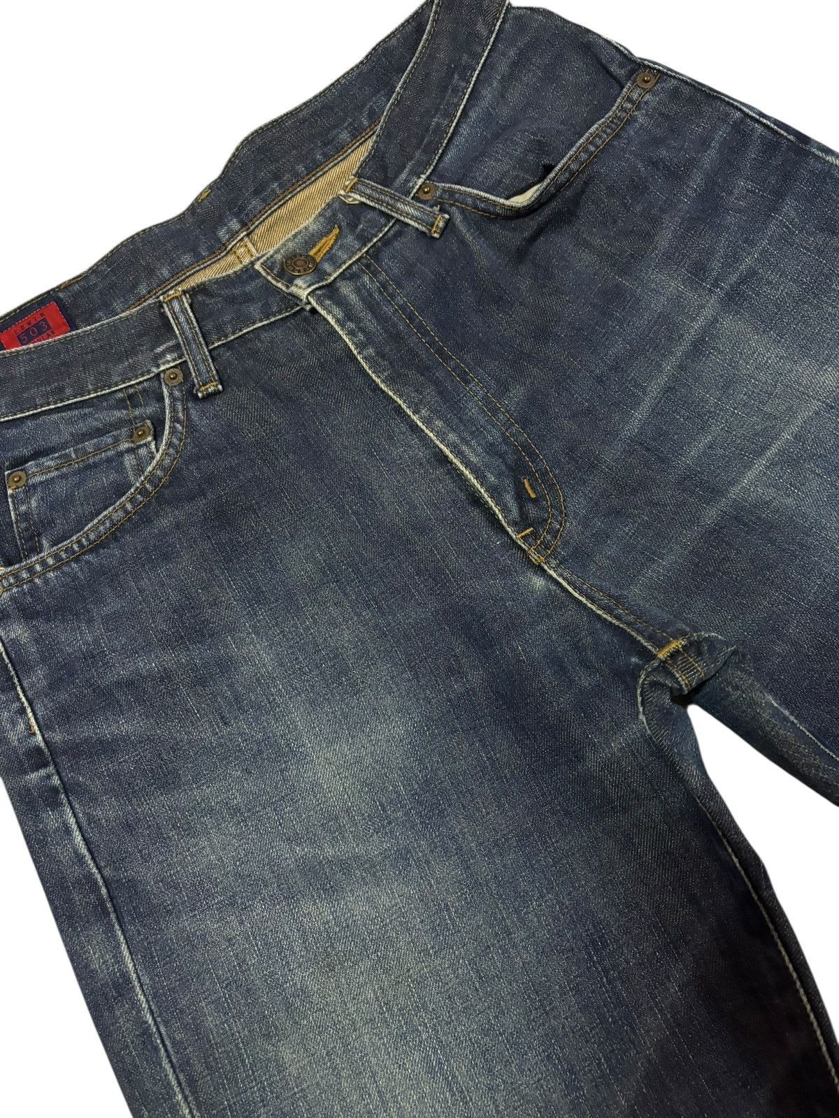 Edwin Vtg Edwin Japan 503Z Distressed Jeans Size US 28 / EU 44 - 3 Thumbnail