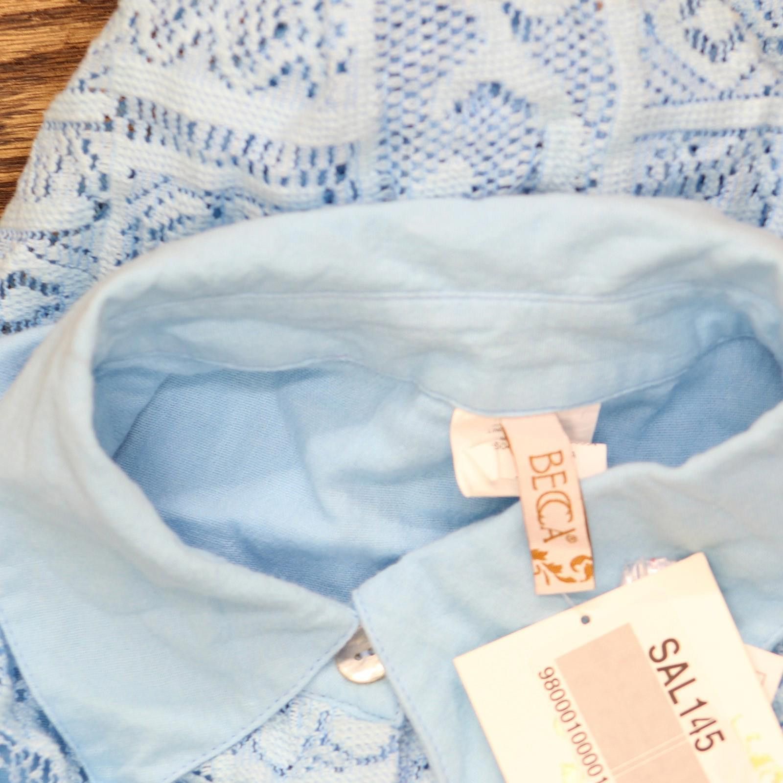 Other New Becca Standard Gauzy Cover Up Dress 3960471 Ice Blue S Size ONE SIZE - 4 Thumbnail