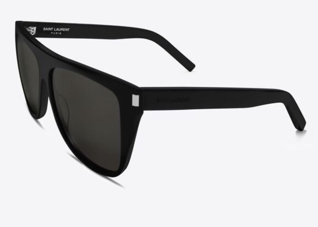 Saint Laurent Paris o1b1hav110924 Size: OS / Thick Flat Top Sunglasses in Black Size ONE SIZE - 1 Thumbnail