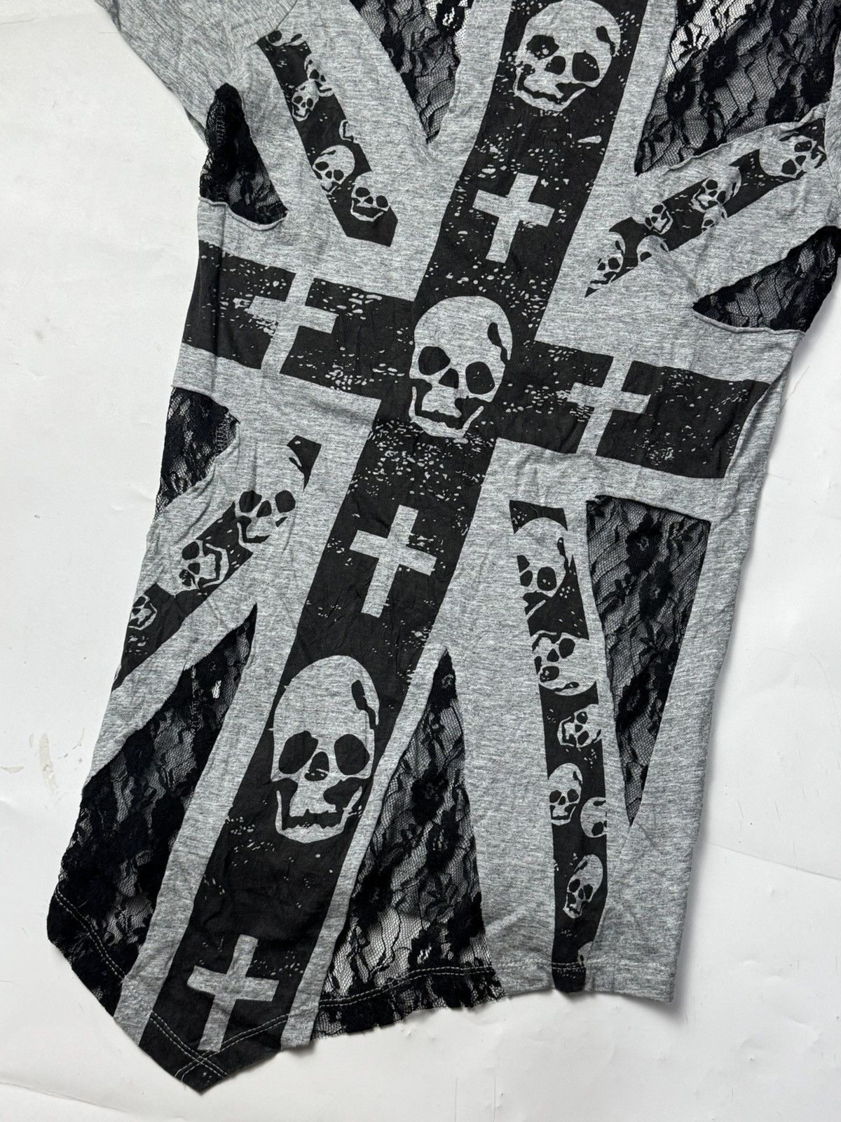 KMRii GOTHIC PUNK STYLED SKULL ENGLAND CROSSES Size US S / EU 44-46 / 1 - 3 Thumbnail