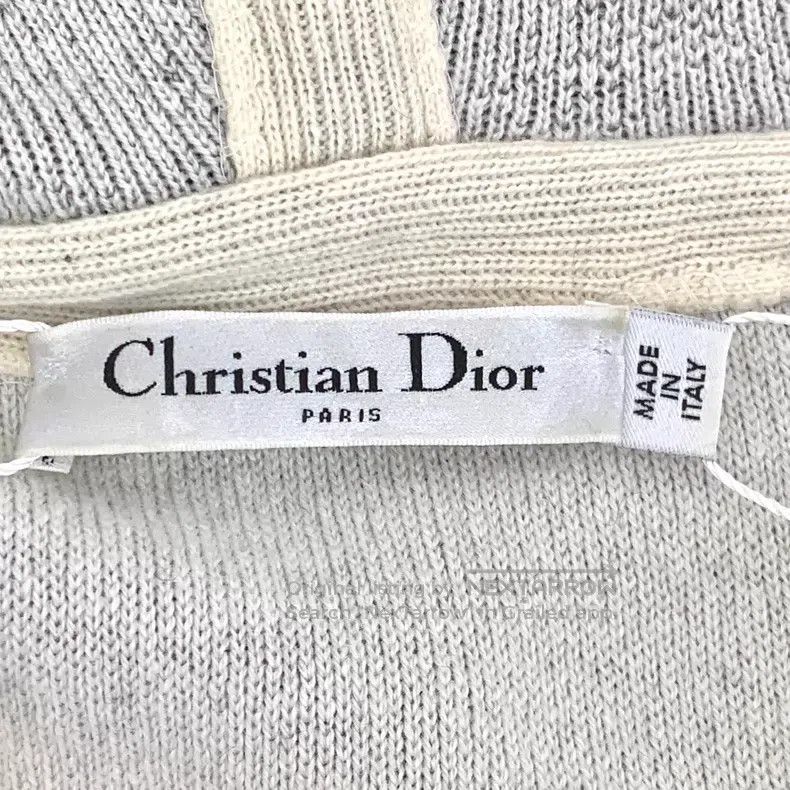 Dior Dior Black logo letter inlaid cashmere hooded long-sleeved Size XXS / US 00 / IT 34 - 5 Thumbnail