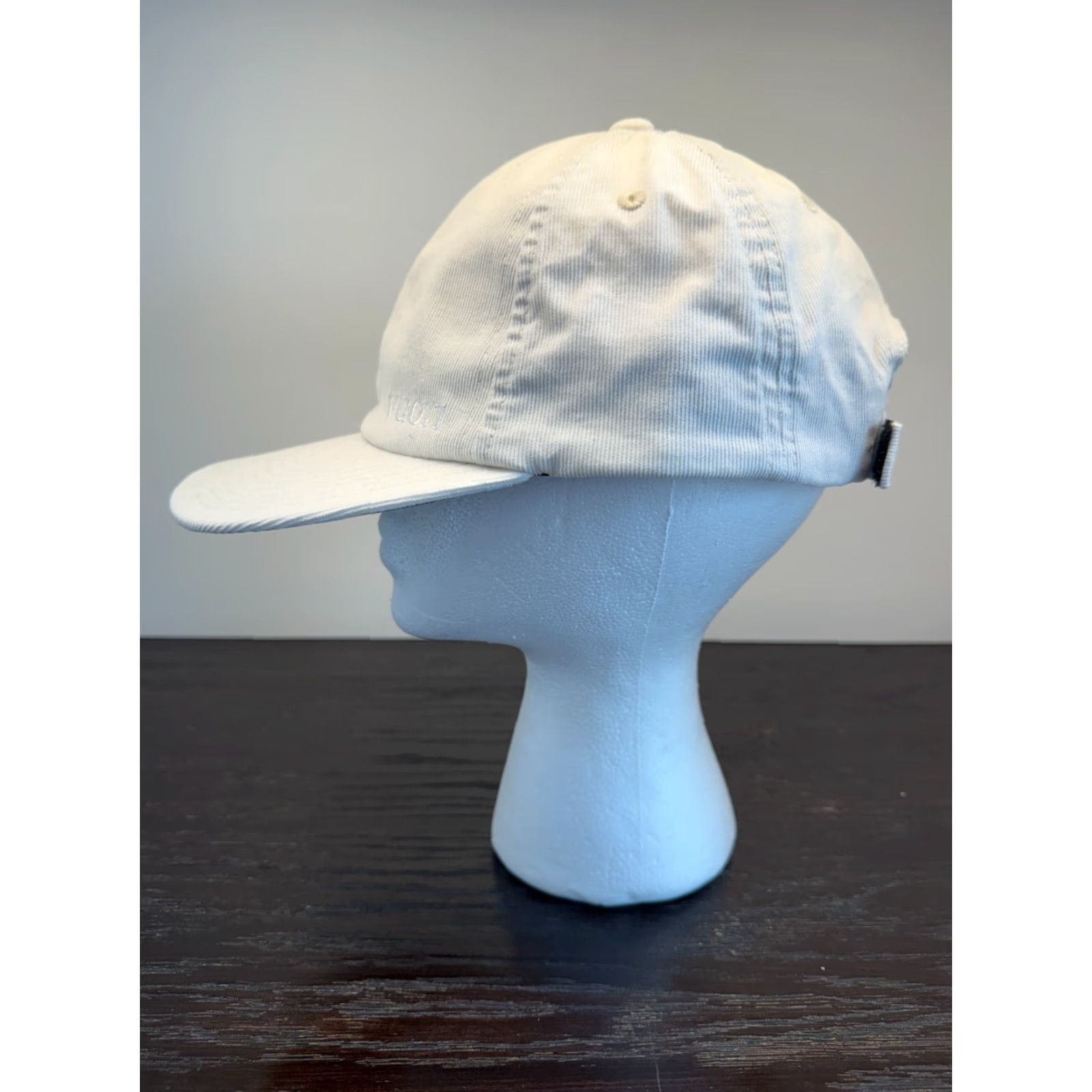 Vuori Vuori Hat Cap Mens One Size White Corduroy Adjustable Strapback Baseball Cap Mens Size ONE SIZE - 5 Thumbnail