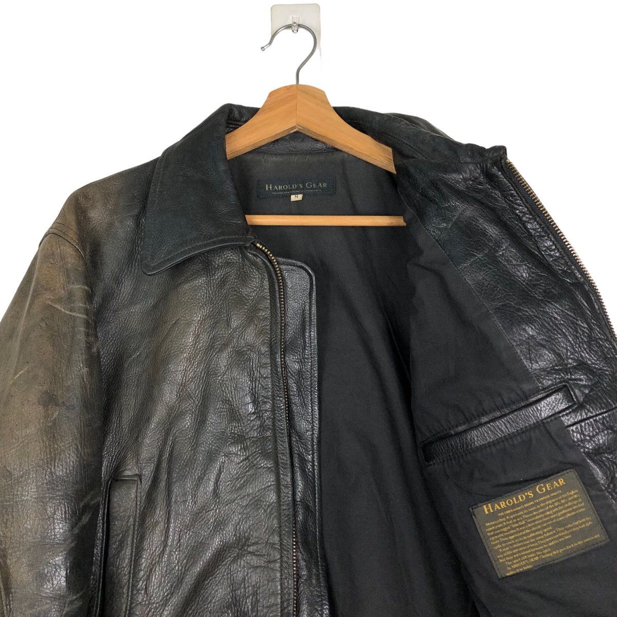 Japanese Brand Vintage Soft Leather Biker Jacket Harold’s Gear IsseyMiyake Size US M / EU 48-50 / 2 - 12 Thumbnail