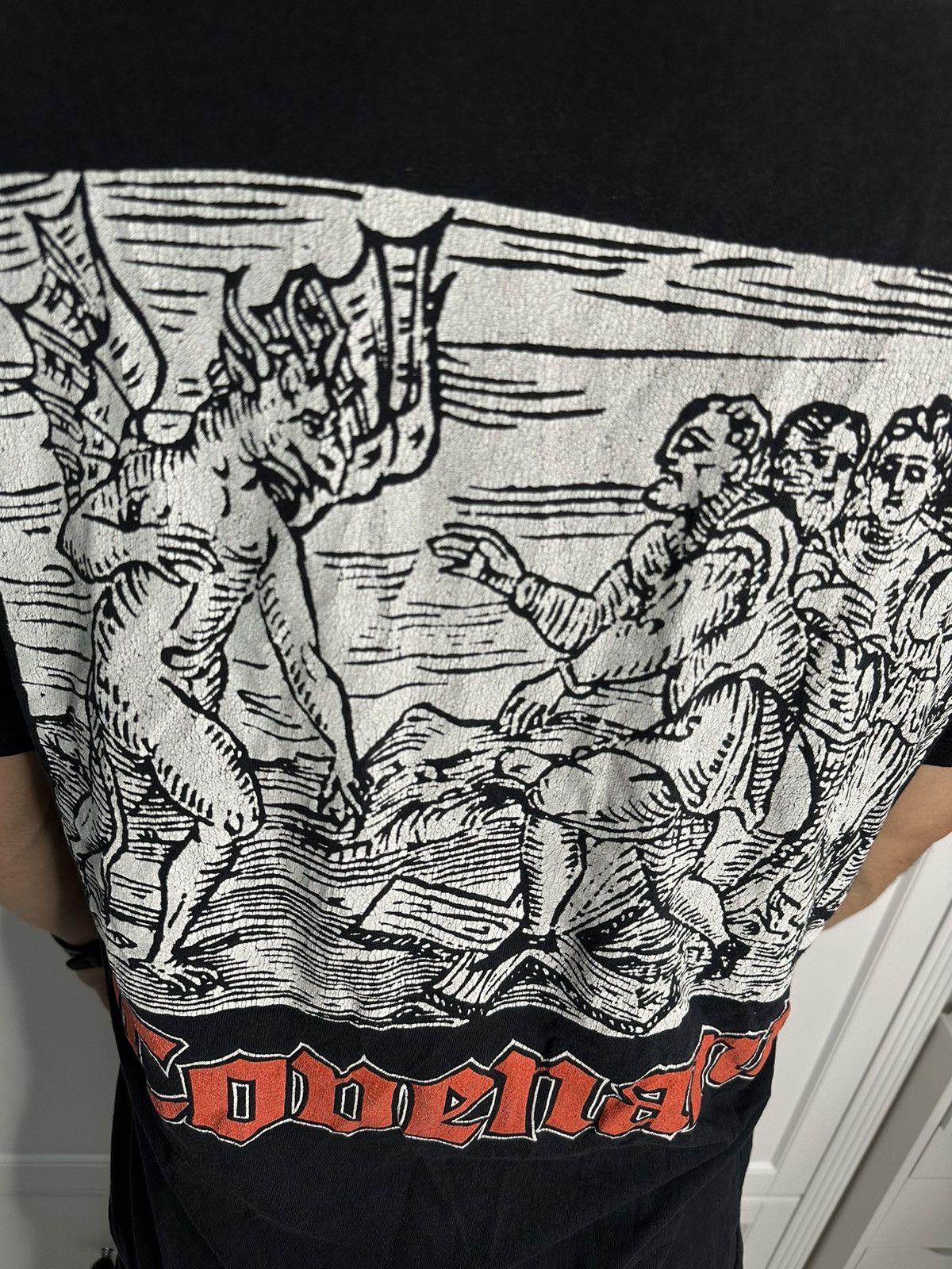 Band Tees Morbid Angel Covenant Flaming Goat Deathmetal T-Shirt Size US XL / EU 56 / 4 - 6 Thumbnail
