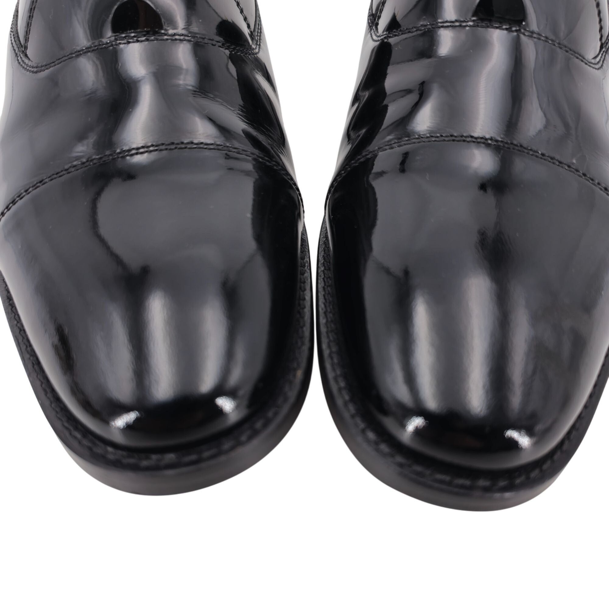 Other Carlos Santana Men 10 Black Patent Leather Dress Shoe Loafer Size US 10 / EU 43 - 10 Thumbnail