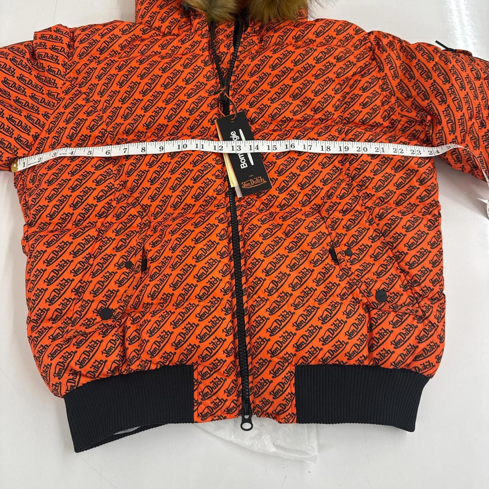 Von Dutch Von Dutch Orange/Black Puffer Jacket with Fur Size Small Size US S / EU 44-46 / 1 - 6 Thumbnail