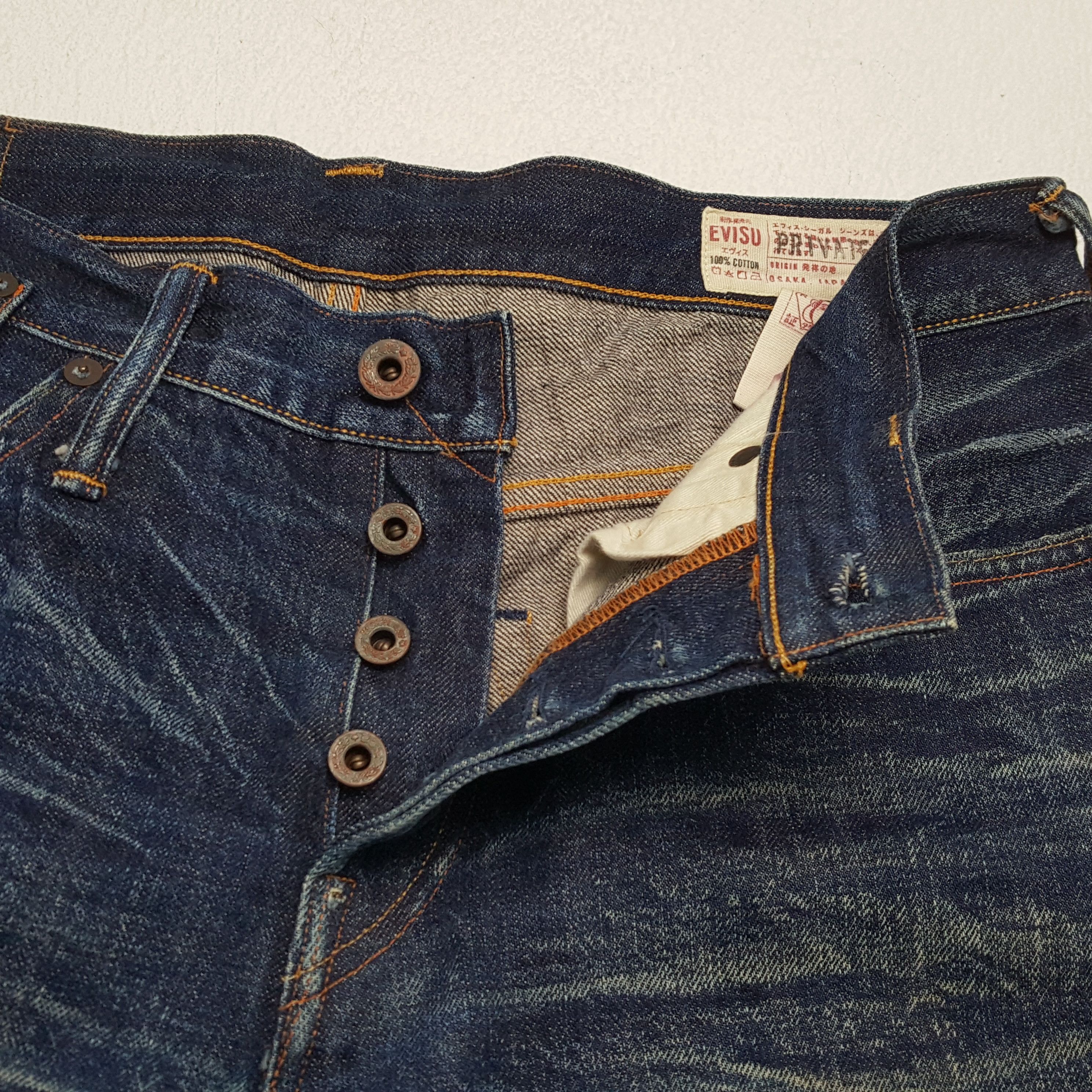 Evisu × Japanese Brand × Vintage Vintage EVISU Japanese Brand Daicock Custom Style Jeans Size US 31 - 13 Thumbnail