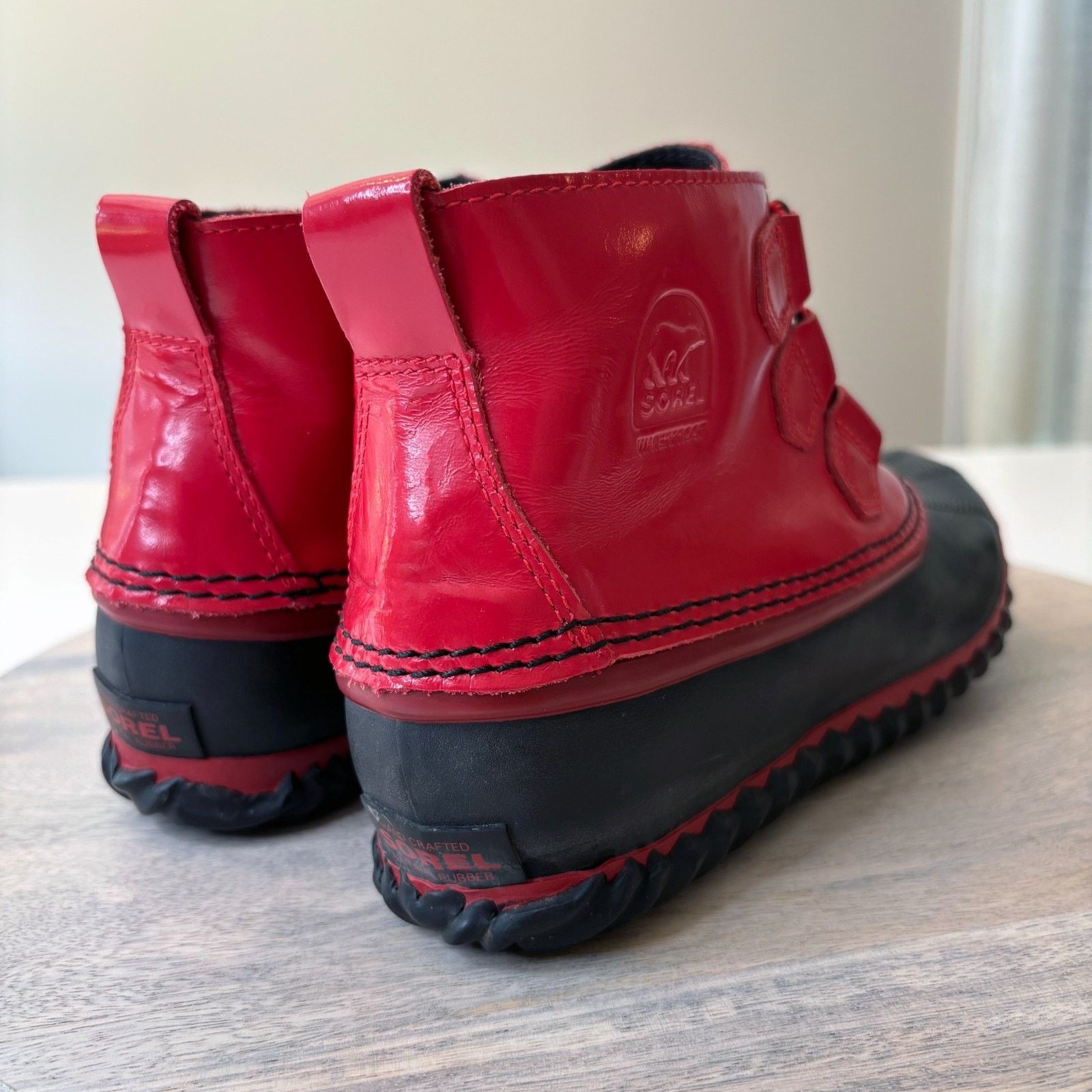 SOREL Sorel Red Duck Boots Waterproof Lace Up Snow Boots Sz 8 Size US 8 / IT 38 - 6 Thumbnail