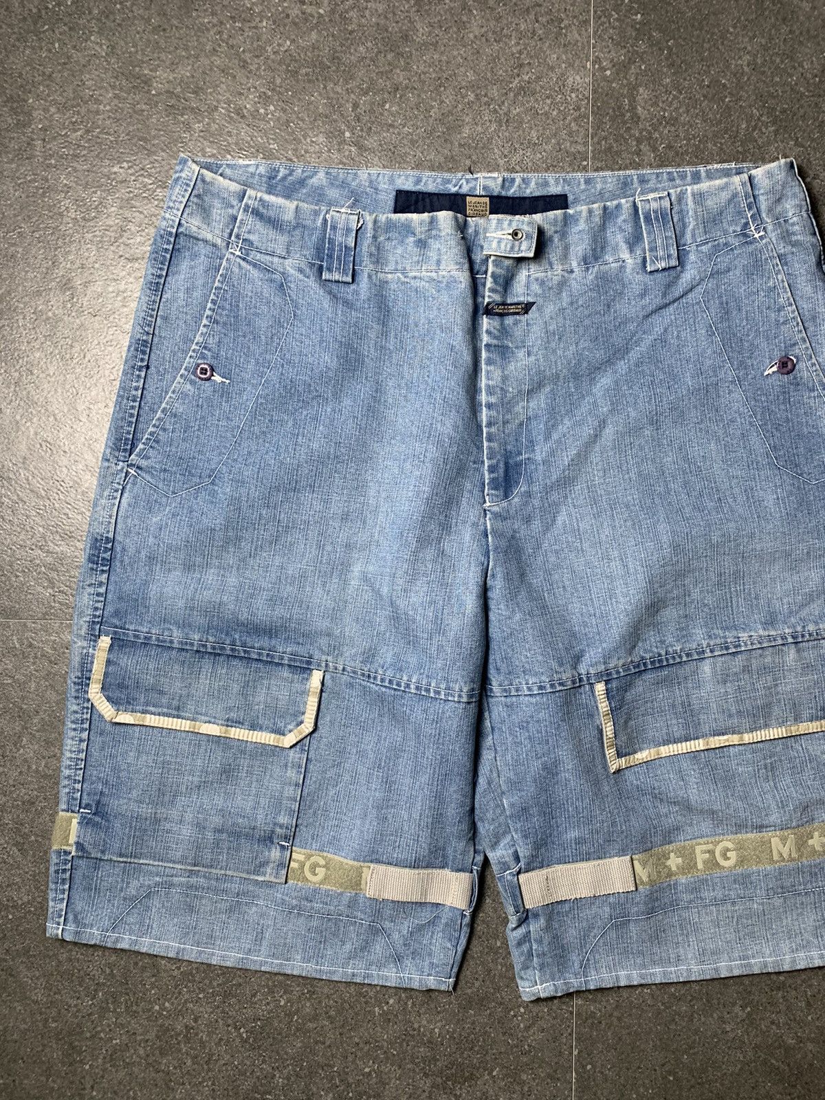 Marithe + Francois Girbaud 2000s Marithe Francois Girbaud Shuttle Tape Jorts Size US 40 / EU 56 - 2 Thumbnail