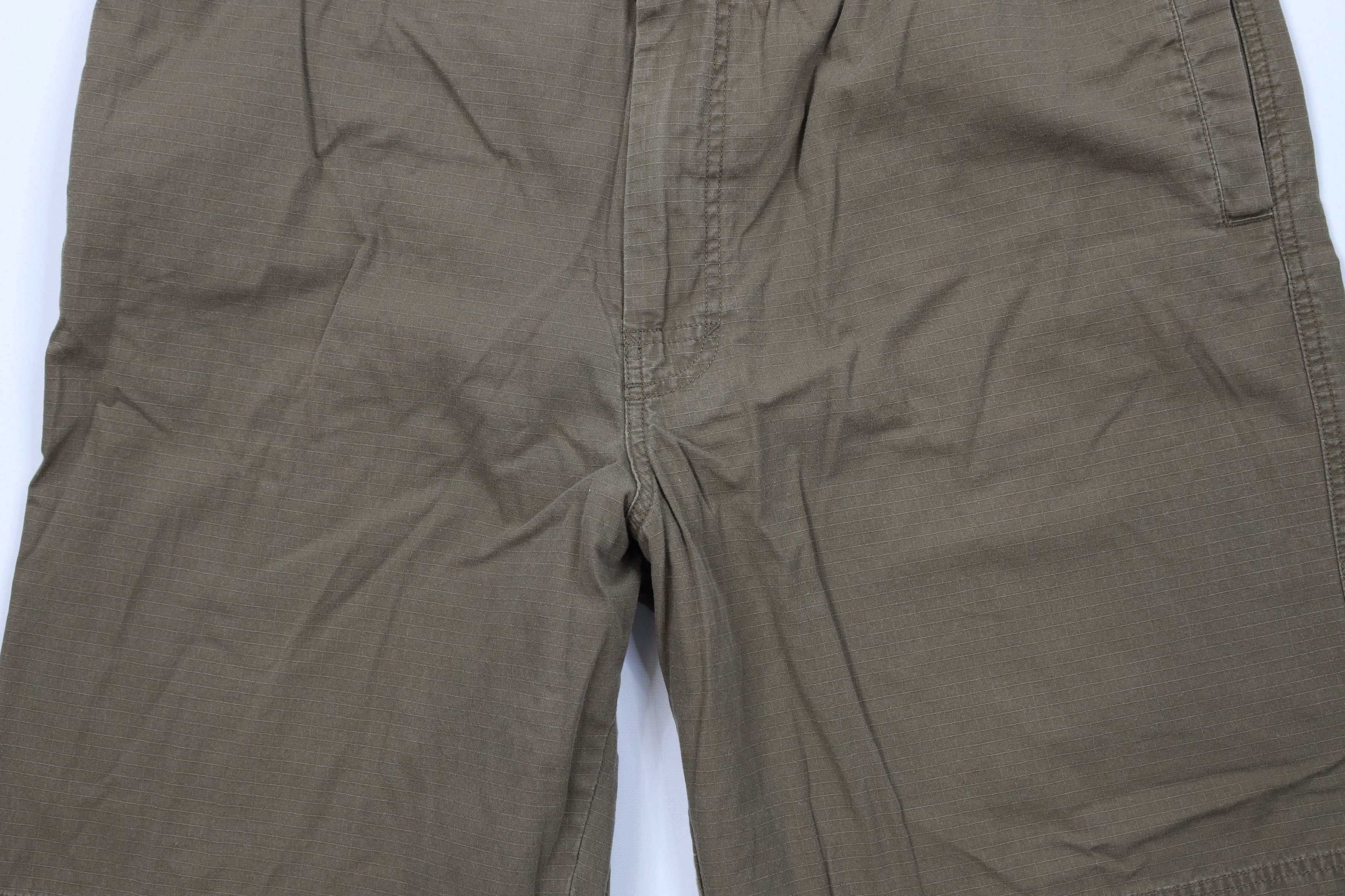 Gap Vintage Y2K 2001 Gap Ripstop Shorts Cotton Brown Green Size US 36 / EU 52 - 3 Thumbnail