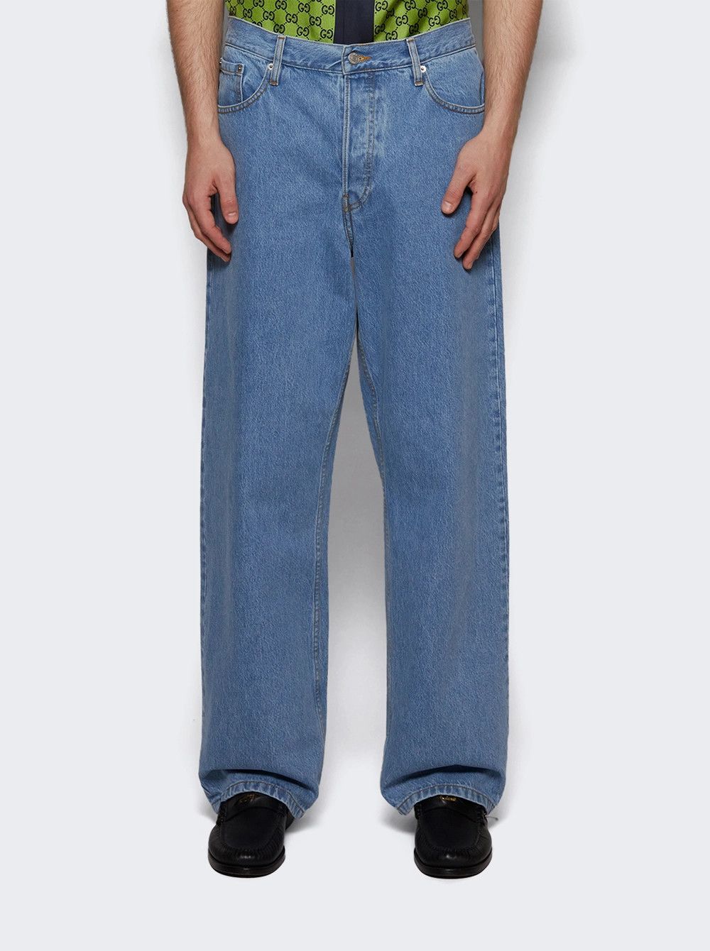 Dries Van Noten o1mle0226 Pine Jeans in Blue Size US 36 / EU 52 - 2 Thumbnail