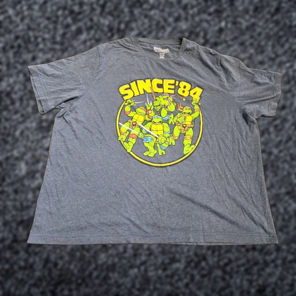 Nickelodeon Nickelodeon Teenage Mutant Ninja Turtles T-Shirt Gray 3XL Mens Cartoon 90s Size US XXL / EU 58 / 5 - 1 Thumbnail