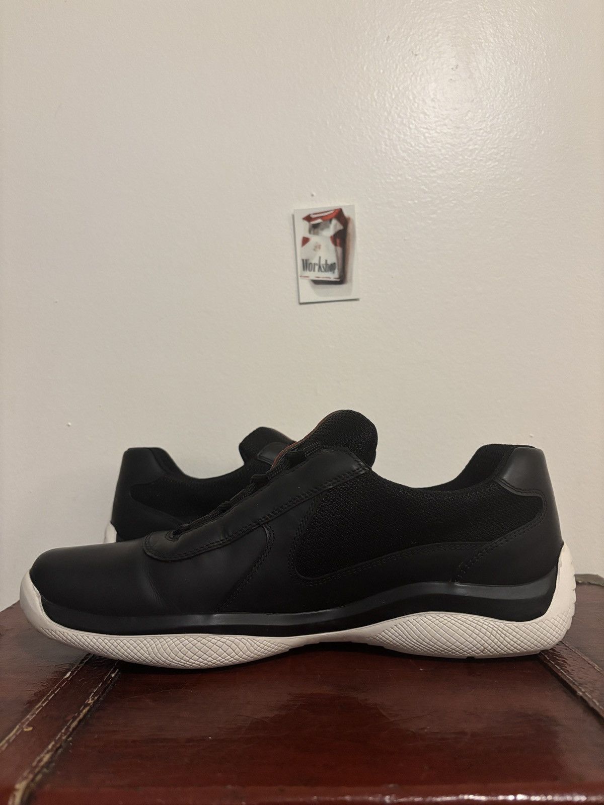 Prada Prada Black and White Americas Cups Size US 8.5 / EU 41-42 - 4 Thumbnail