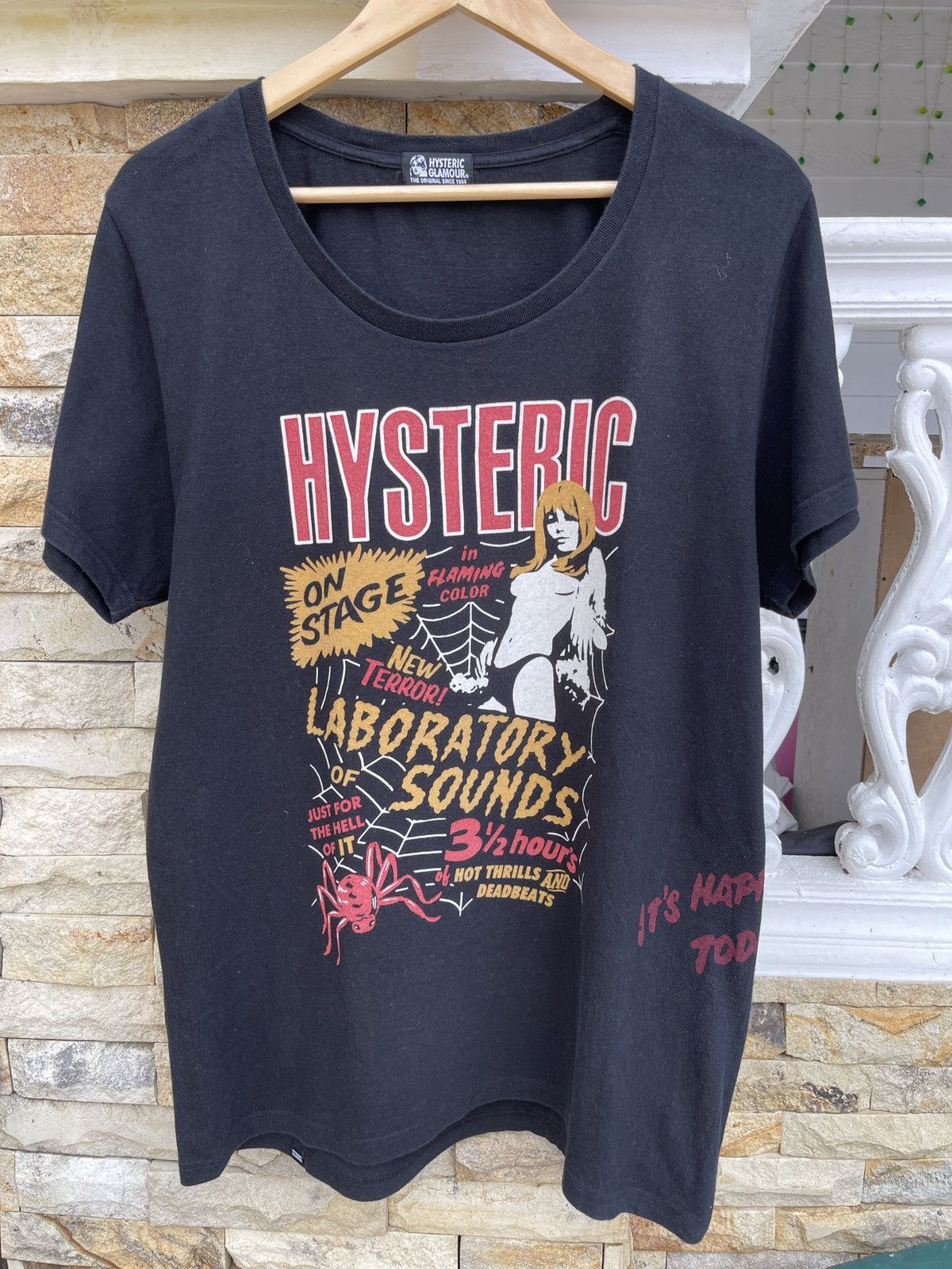 Hysteric Glamour Rare🔥Vintage HYSTERIC GLAMOUR Black T Shirt Size US M / EU 48-50 / 2 - 1 Thumbnail
