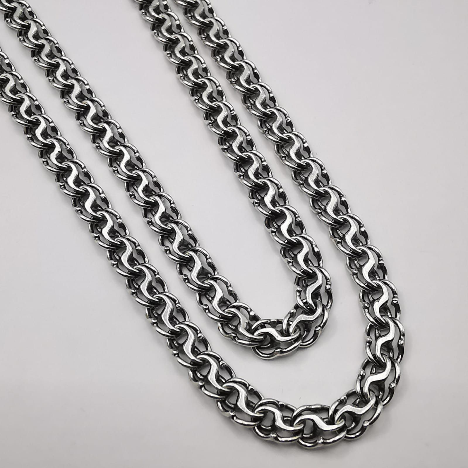 Sterling Silver Vintage Jewelry Chain,925 Sterling Silver,Signed 18,41g Size ONE SIZE - 4 Thumbnail