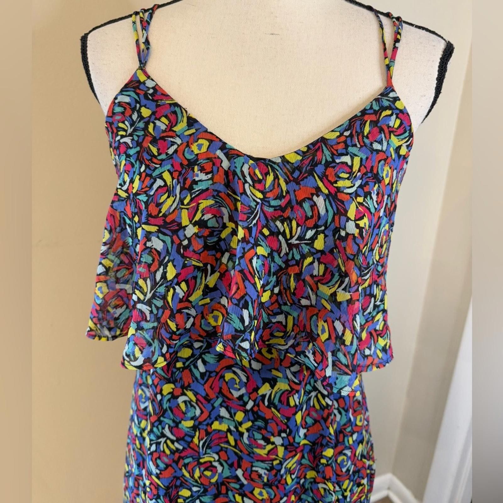 BCBGeneration BCBGeneration colorful maxi dress strappy open back SZ SM Size S / US 4 / IT 40 - 3 Thumbnail
