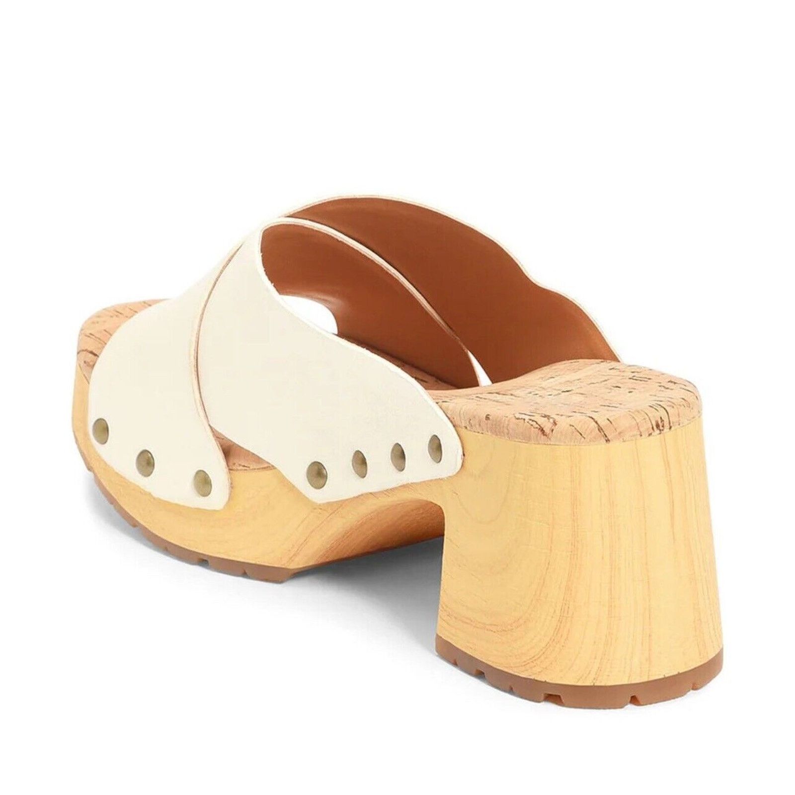 Kork-Ease Kork-Ease Tatum Slide Sandal Leather Cream Block Heel Sz 10 Size US 10 / IT 40 - 2 Thumbnail