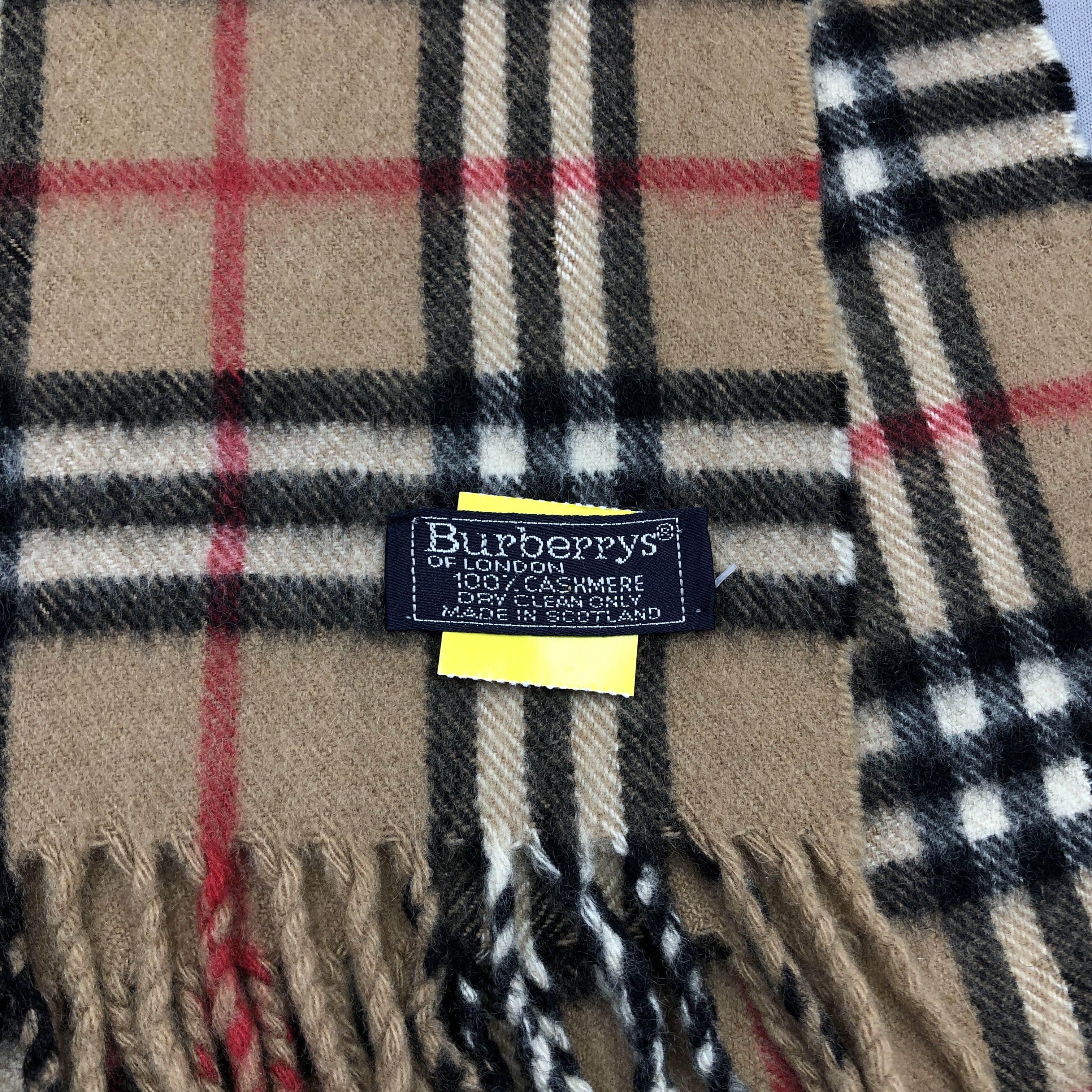 Burberry Vintage Burberry Scarf Muffler Wool Cashmere Scarves Size ONE SIZE - 6 Thumbnail