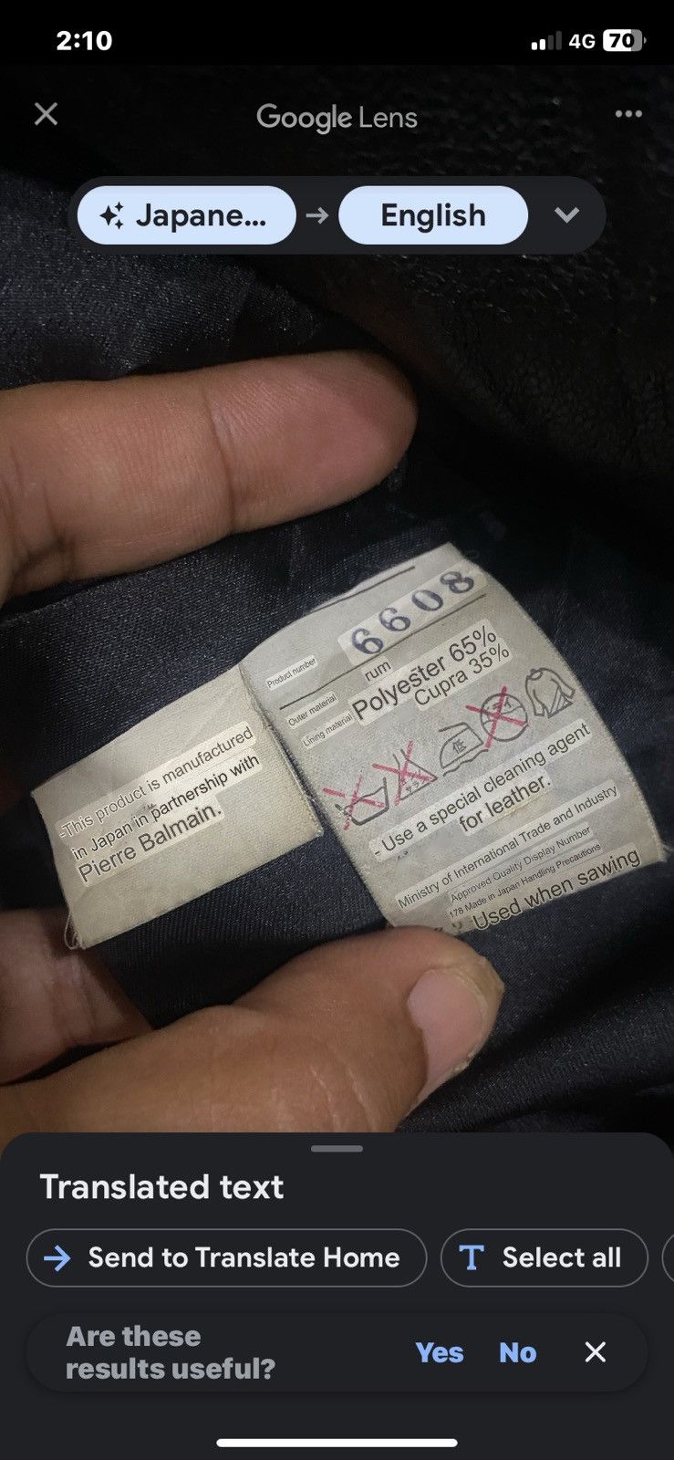 Pierre Balmain × Vintage Vintage Pierre Balmain Leather Jacket Size US S / EU 44-46 / 1 - 10 Thumbnail