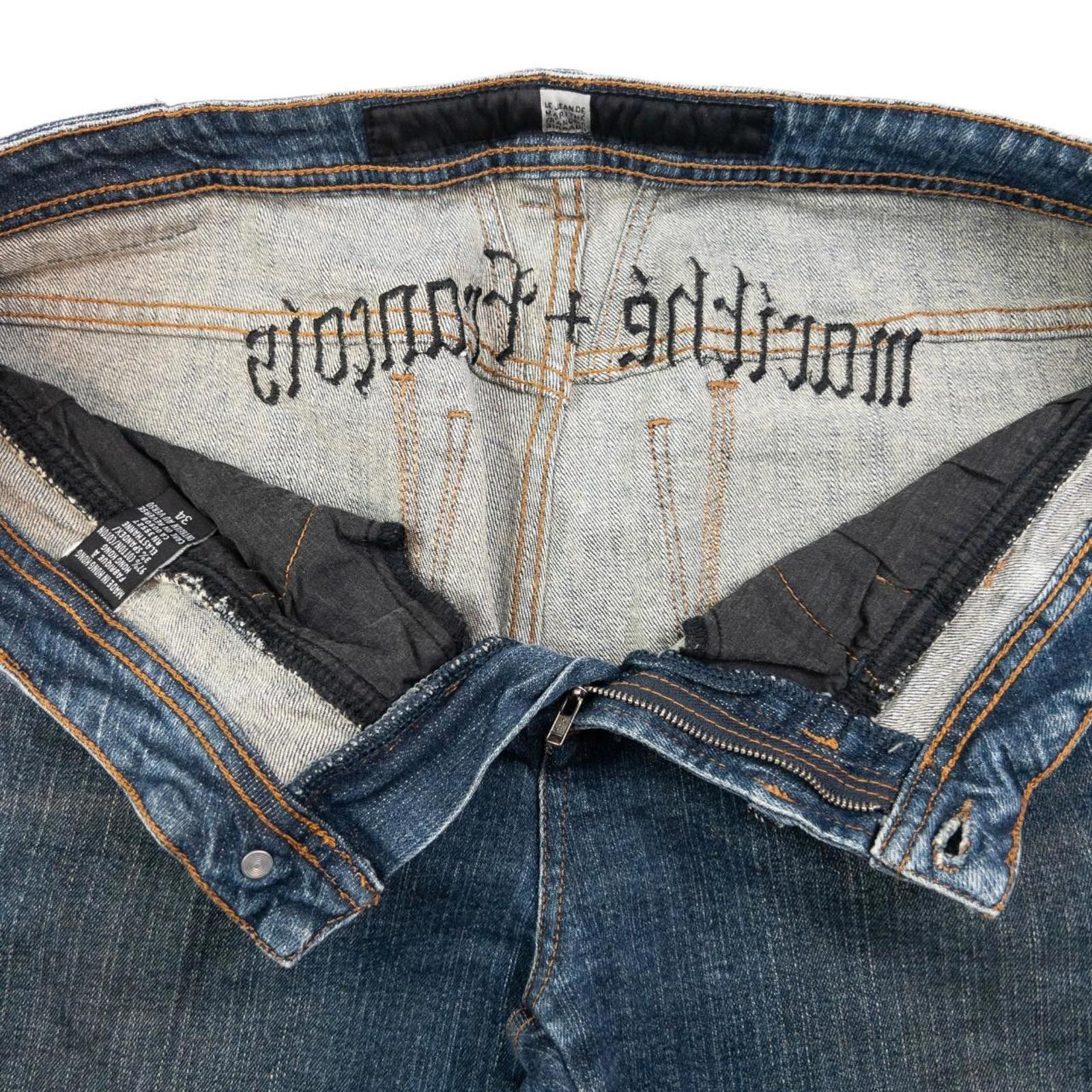 Marithe + Francois Girbaud Vintage Marithe + Francois Girbaud Cropped Denim Jeans W36 Size 36" / US 14 / IT 50 - 5 Thumbnail
