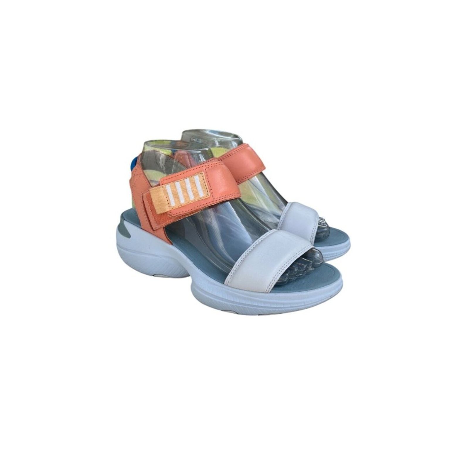 SOREL Sorel Womens Adjustable Strap Sandals White & Orange Size 6 Size US 6 / IT 36 - 3 Thumbnail