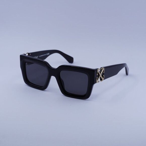 Off-White Off-White OERI14D MYSTIC 1007 Sunglasses Black Square Frame Size ONE SIZE - 1 Thumbnail