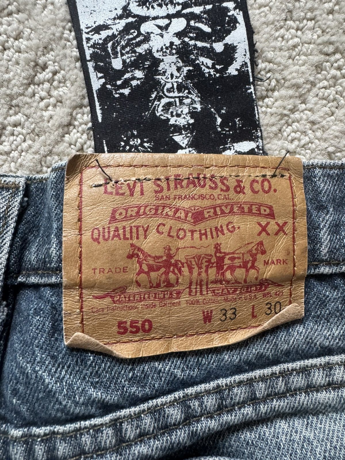 Levi's Vintage Clothing Levi 550 patchwork Size US 32 / EU 48 - 8 Thumbnail