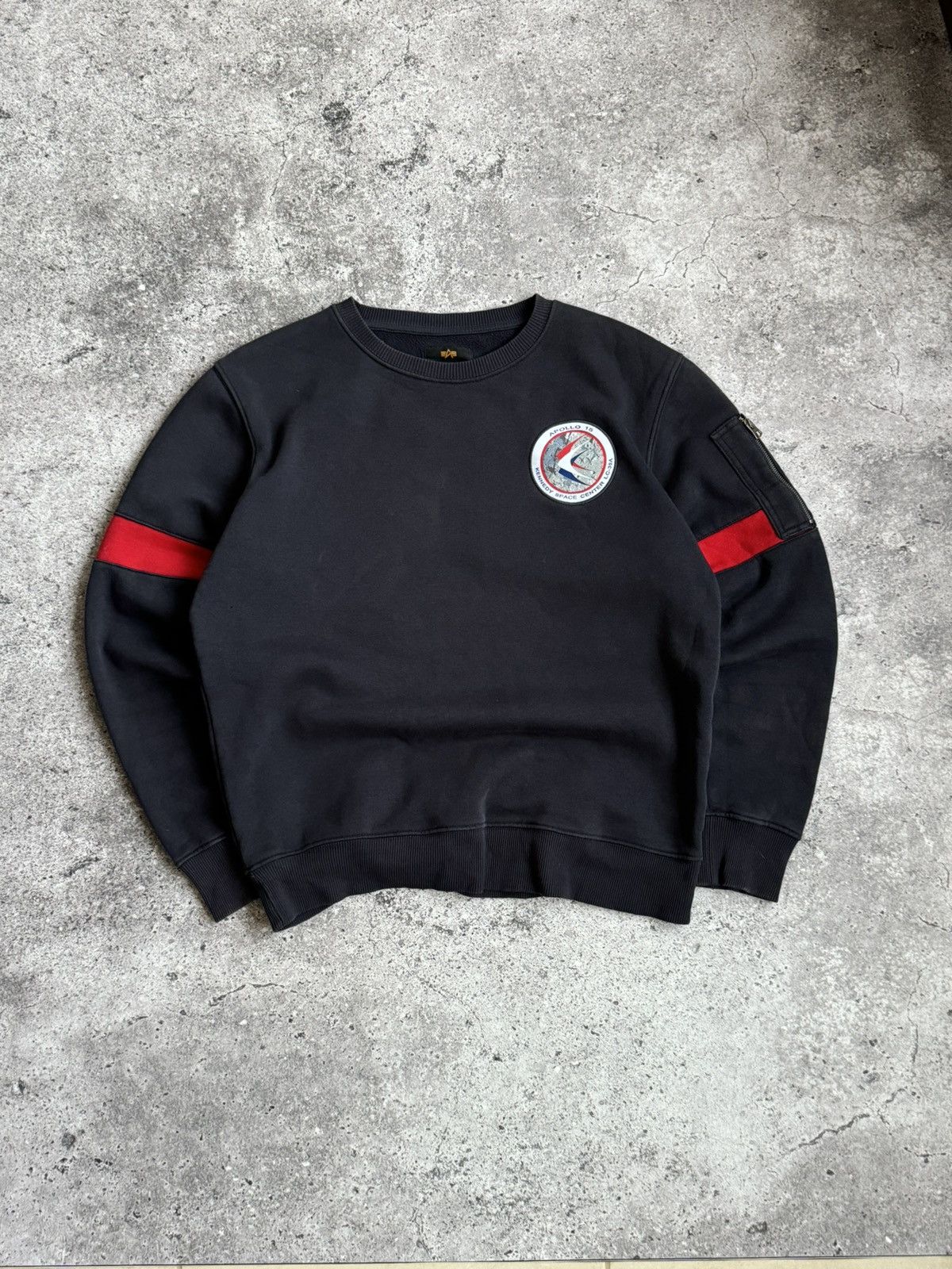 Alpha Industries × Vintage Vintage Alpha Industries x NASA big logo sweatshirt Size US S / EU 44-46 / 1 - 2 Thumbnail