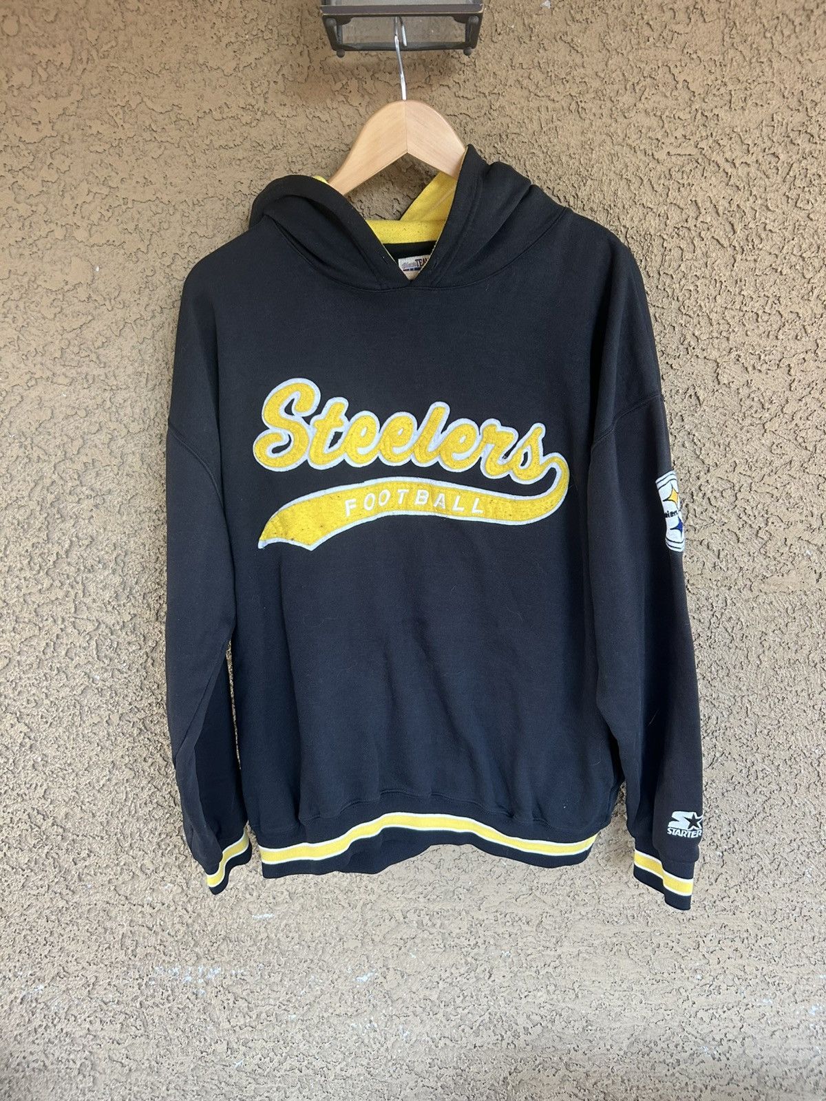 Starter Vintage Pittsburgh Steelers Starter Hoodie Size XL Size US XL / EU 56 / 4 - 1 Thumbnail
