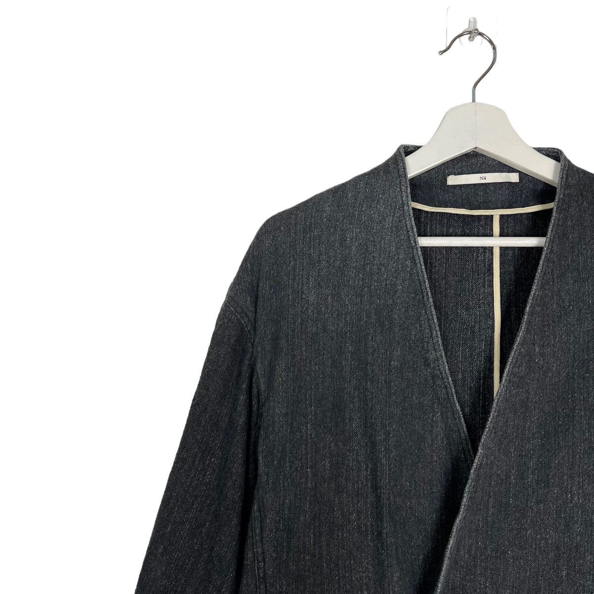 Japanese Brand 🔥 N4 SALT PAPER COTTON LONG CARDIGAN JACKET MADE IN JAPAN Size US S / EU 44-46 / 1 - 6 Thumbnail