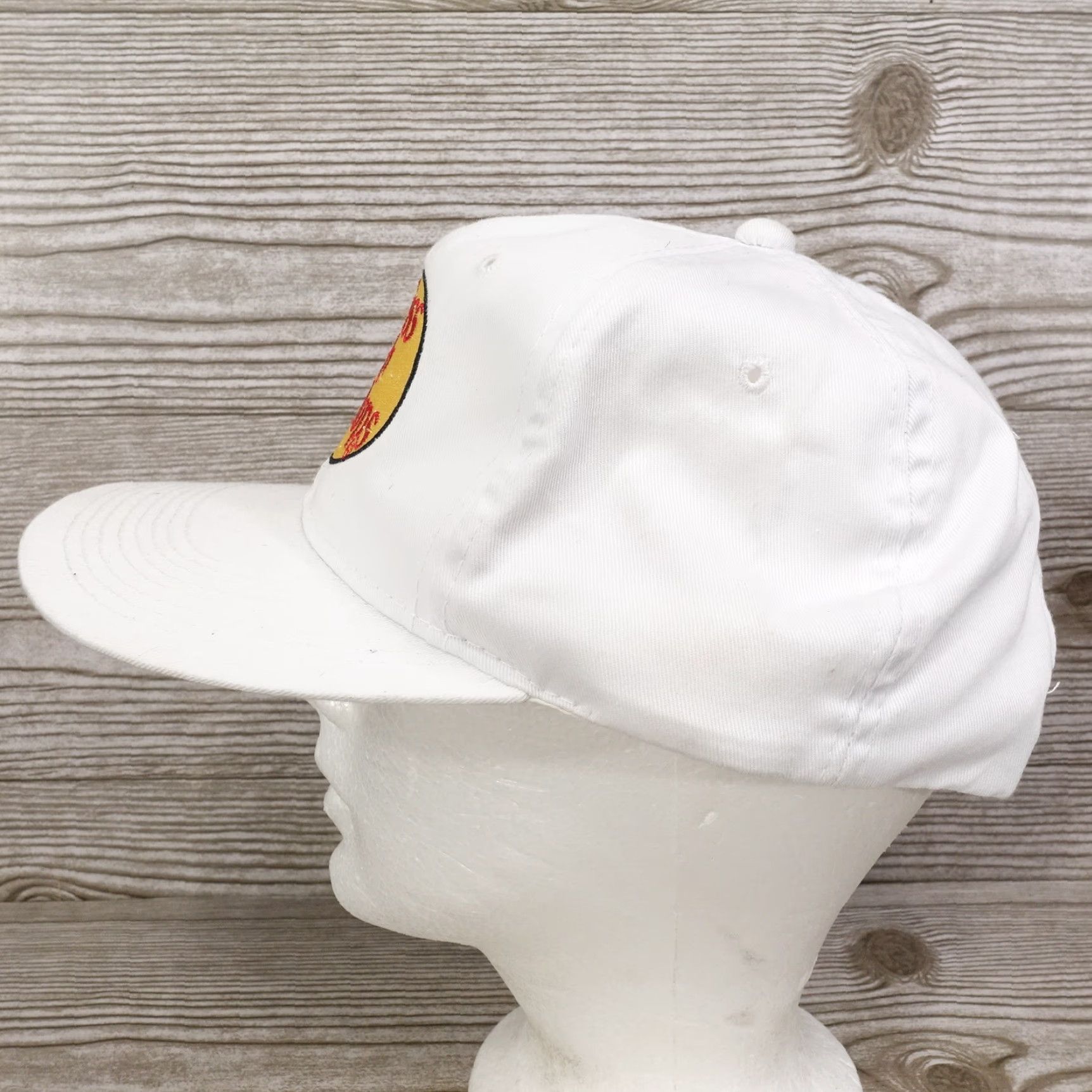 Bass Pro Shops BASS PRO SHOPS WHITE SNAPBACK TRUCKER BASEBALL CAP | One Size | Solid | Casual | Mens Size ONE SIZE - 4 Thumbnail