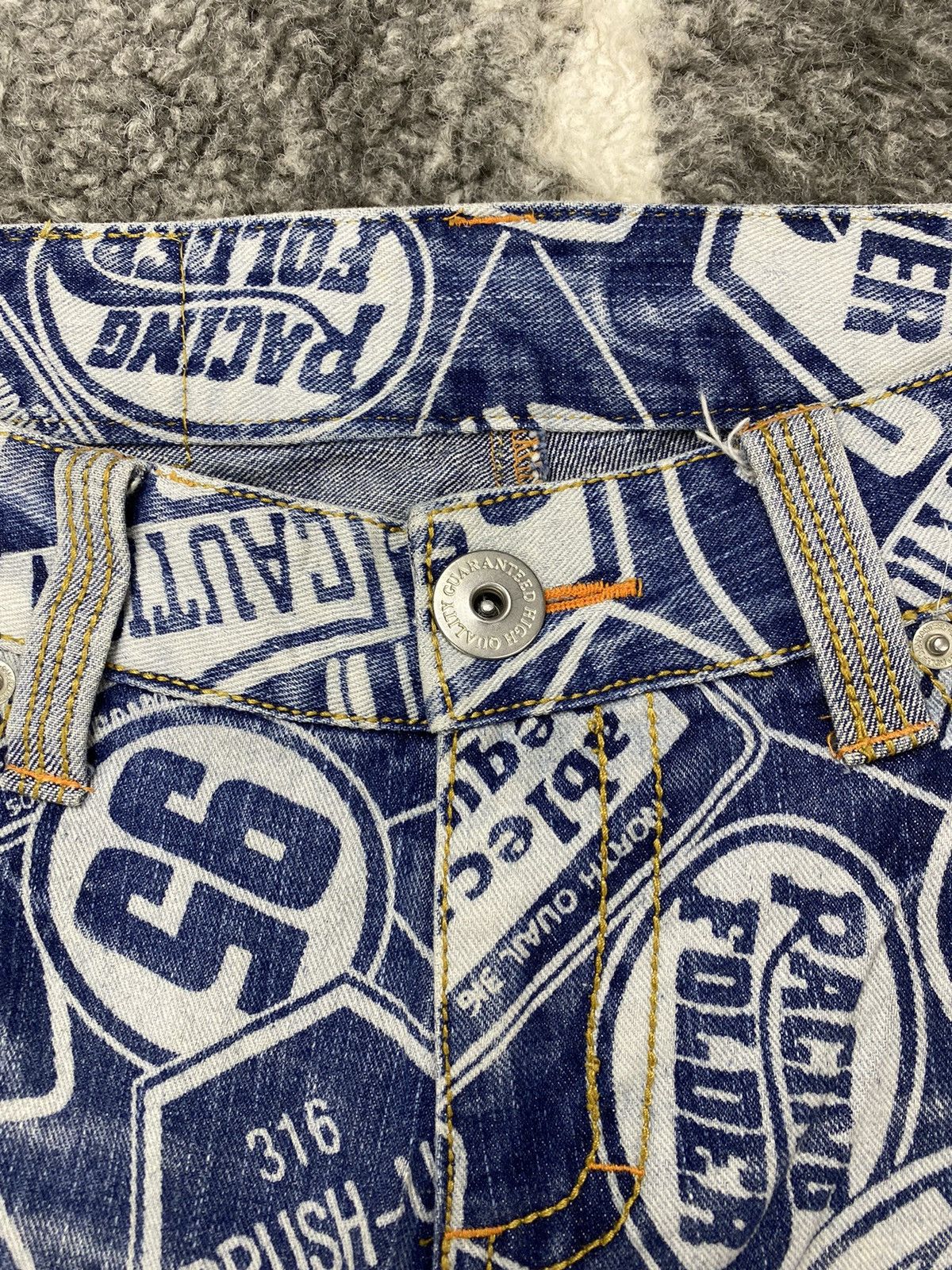Beauty Beast × If Six Was Nine × Japanese Brand Japanese Surf Girls Oahu Northshore Fullprinted Denim Size 31" - 5 Thumbnail