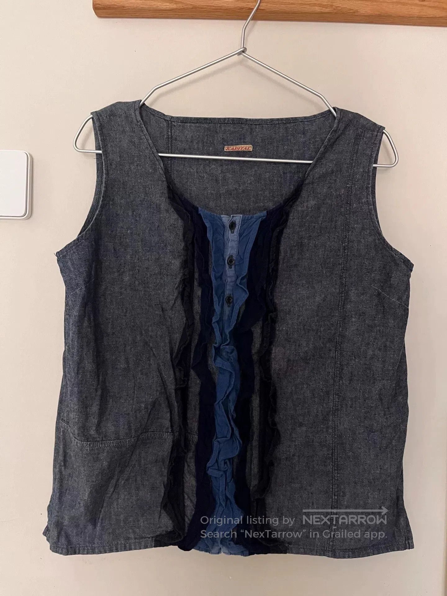 Kapital Kapital Indigo Lace Denim Vest. Size M / US 6-8 / IT 42-44 - 1 Thumbnail