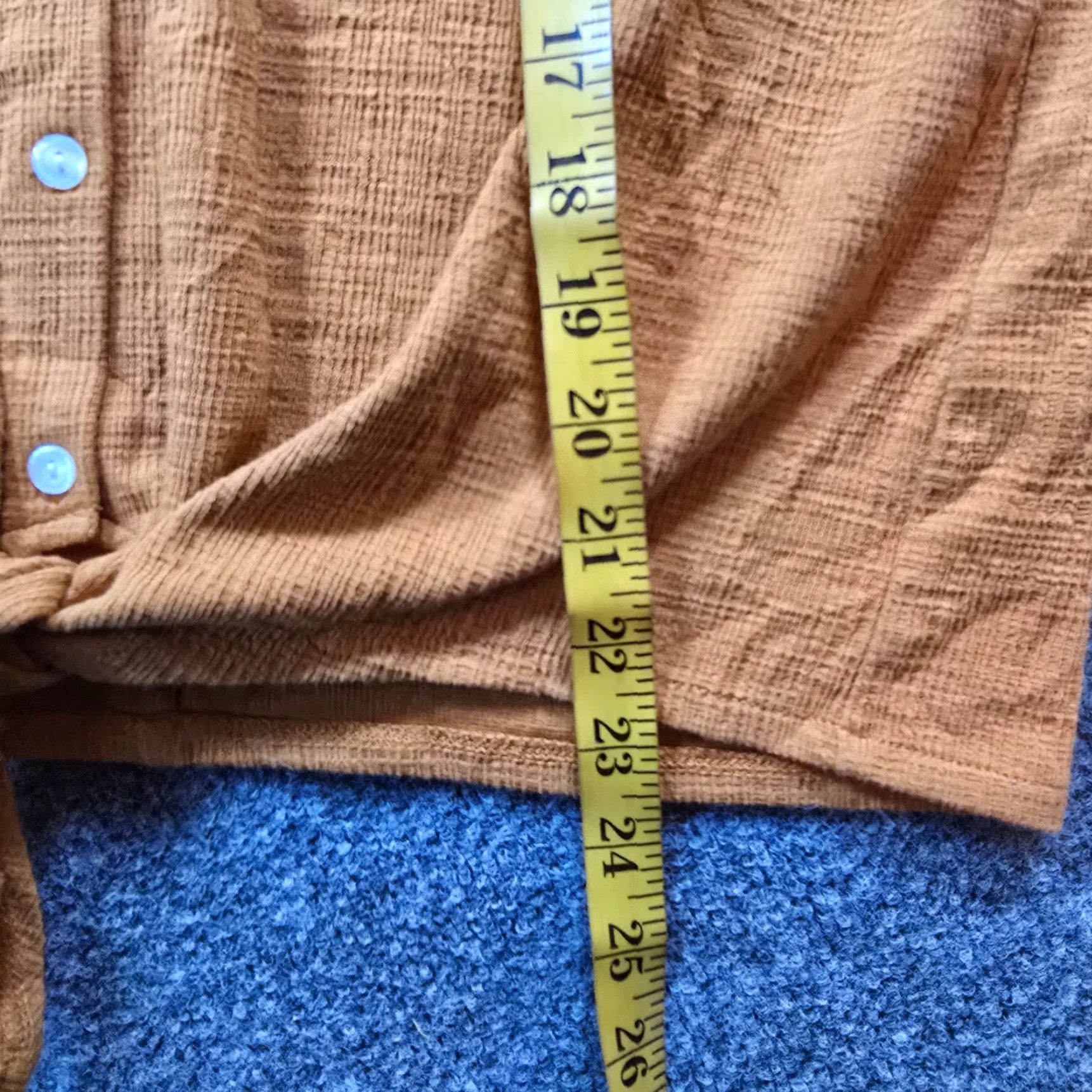 J.Crew J.CREW Blouse Women Size L Orange Short Sleeve Textured Tie Hem Casual Core Basic Shirt Ladies Size L / US 10 / IT 46 - 6 Thumbnail