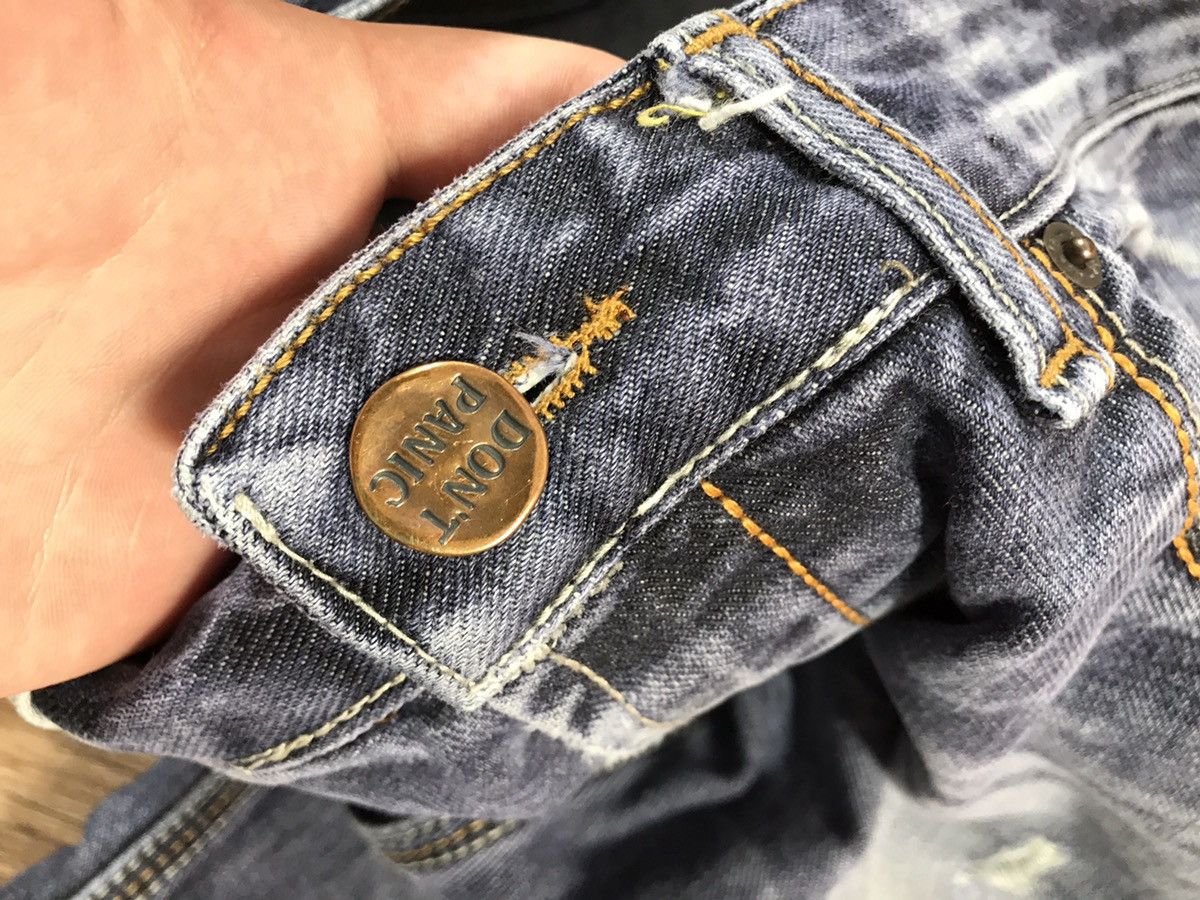 Japanese Brand × Vintage Vintage Distressed Denim Pants Dont Panic Size US 32 / EU 48 - 8 Thumbnail