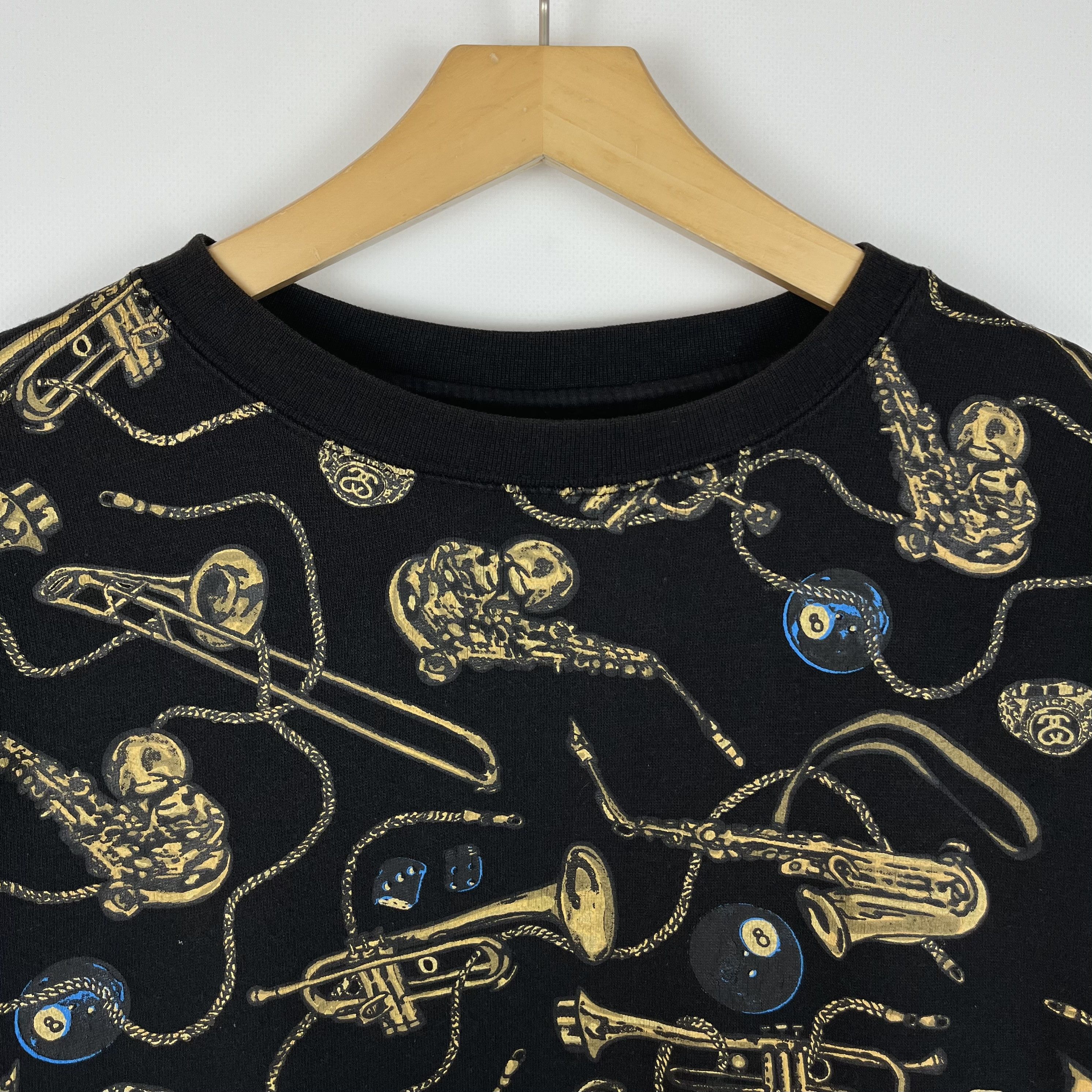 Stussy Vintage Stussy All Over Print Jazz Sweatshirt 90’s Size US XL / EU 56 / 4 - 10 Thumbnail
